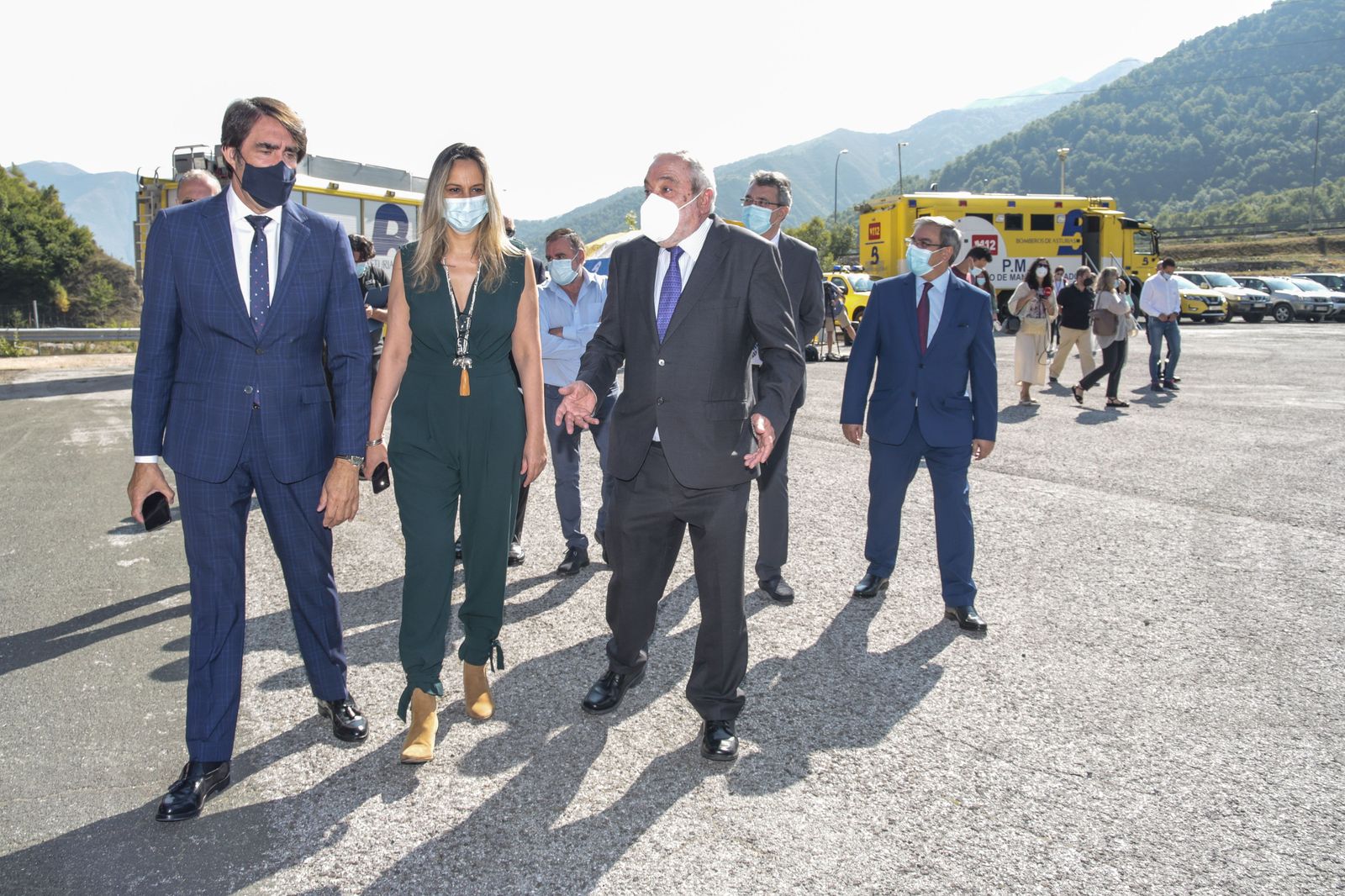 Un instante de la visita