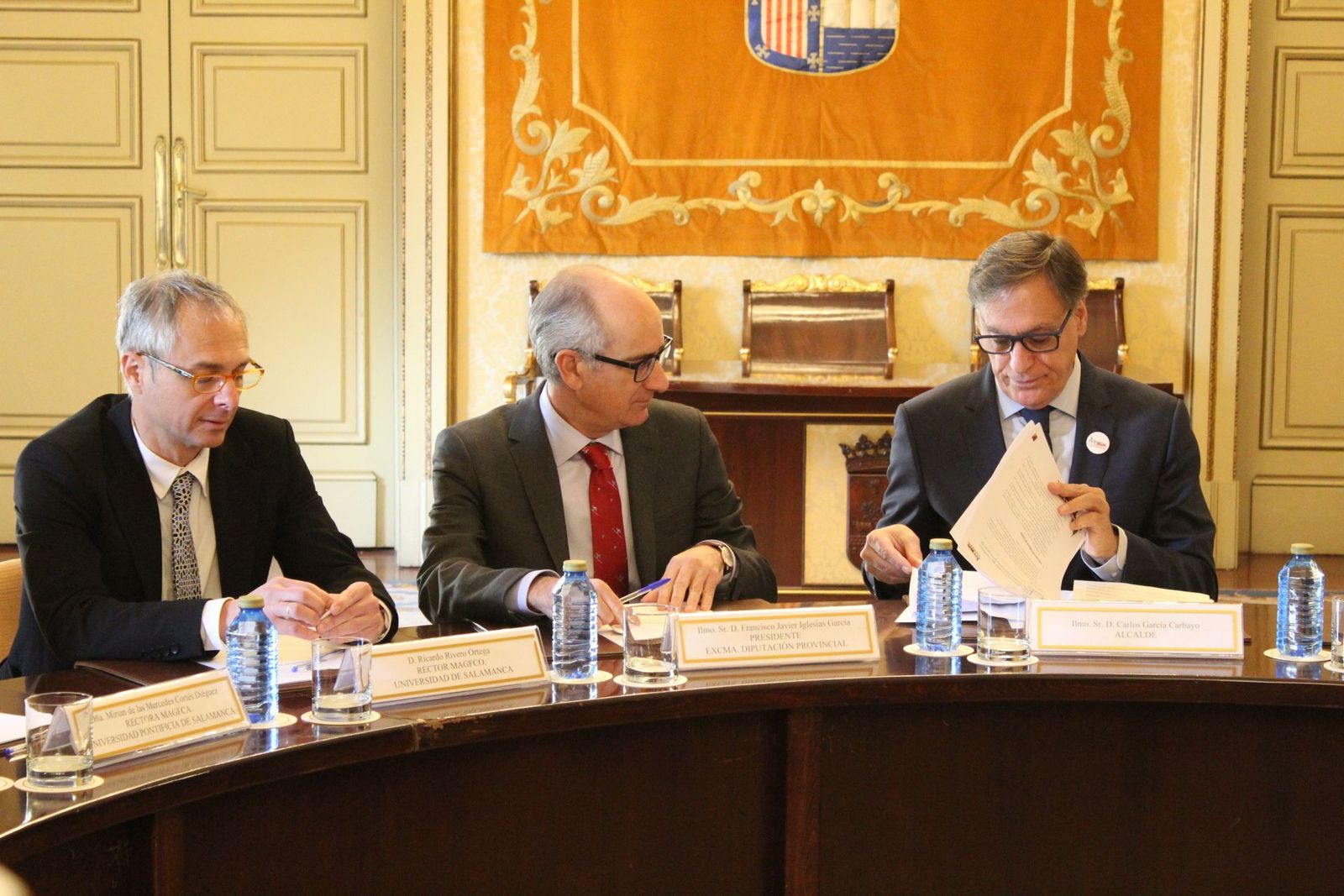 Ricardo Rivero, Javier Iglesias y Carlos García Carbayo