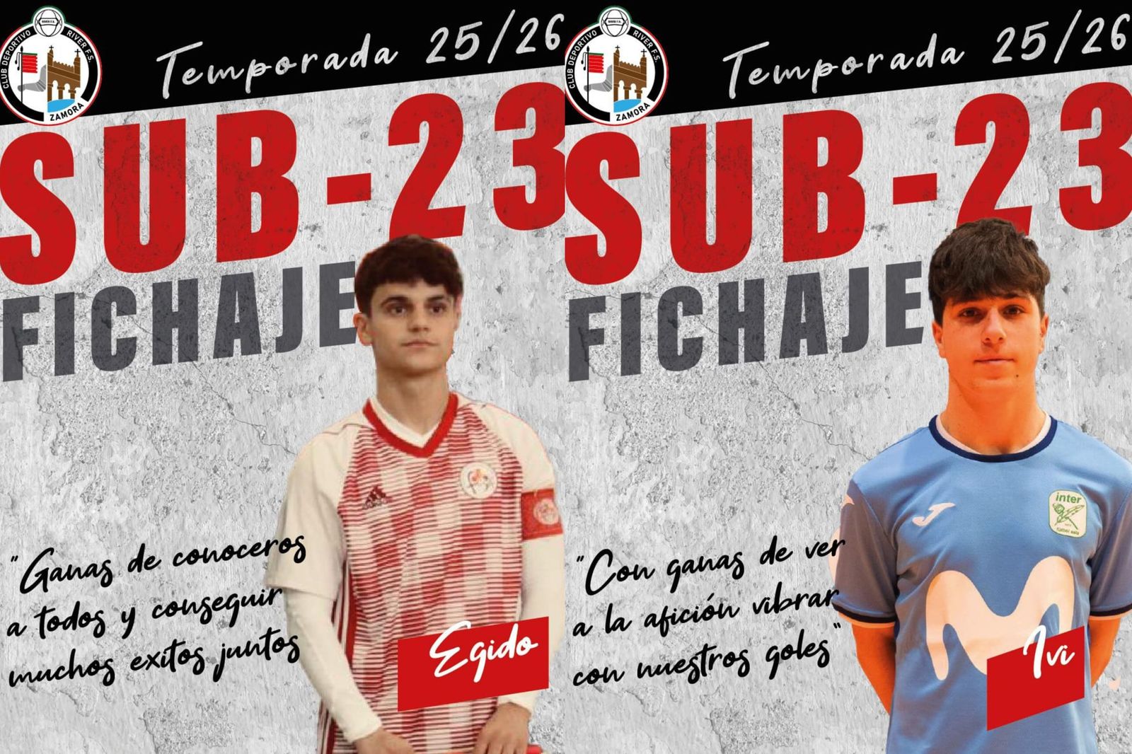 Ivi y Egido, nuevos jugadores de River Zamora FS