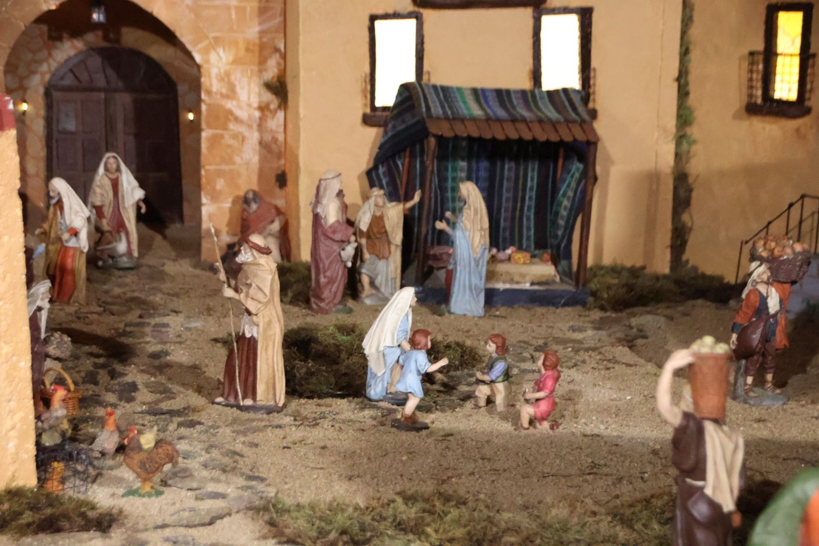 Portal de Belén en el cuartel de los militares