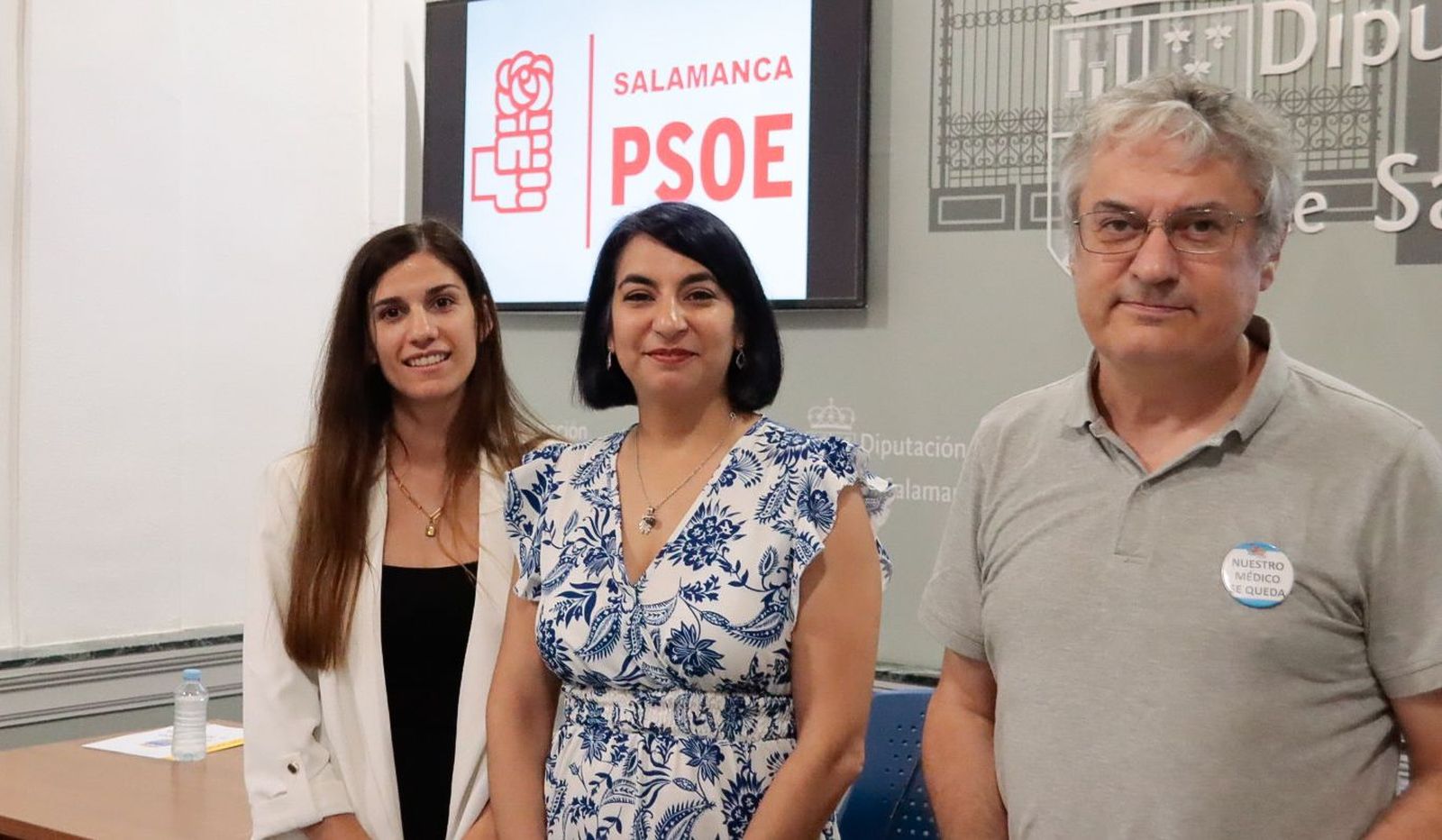 Miriam Tobal, Sara Sánchez y Fernando Rubio, PSOE Diputación Miriam Tobal, Sara Sánchez y Fernando Rubio, PSOE Diputación