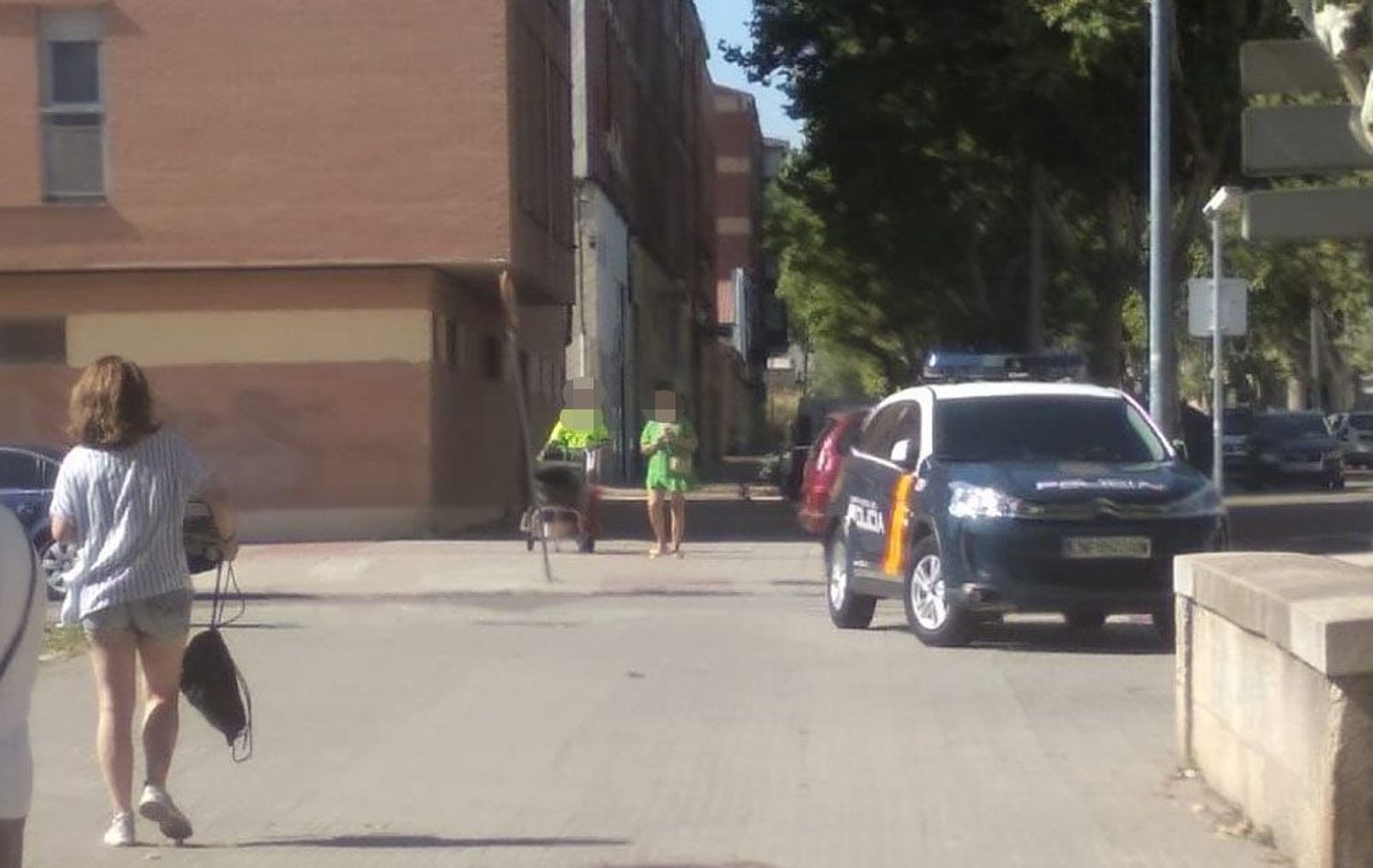 La Policía Nacional en el barrio de Pinilla. Archivo