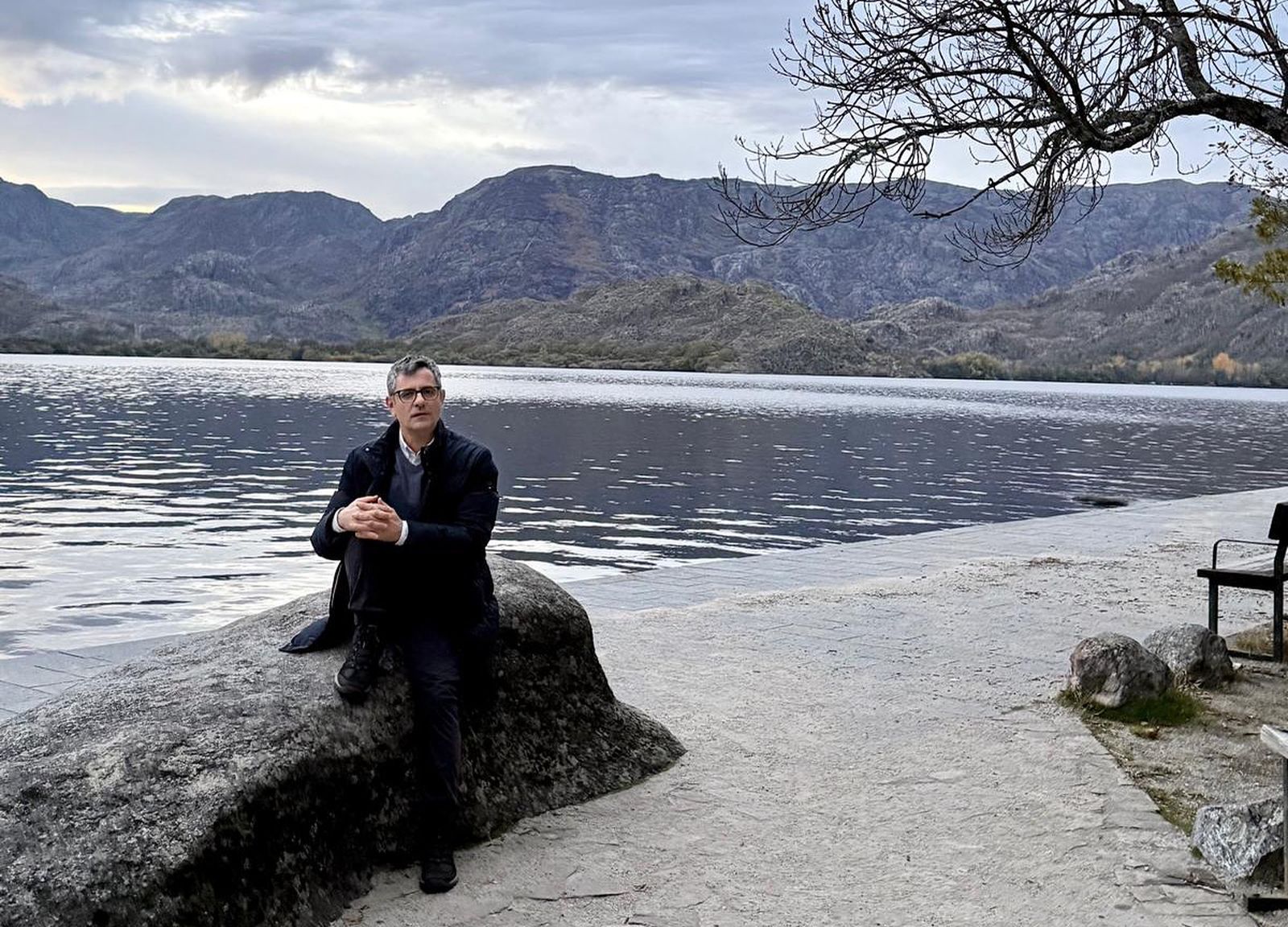 Félix Bolaños en el Lago de Sanabria