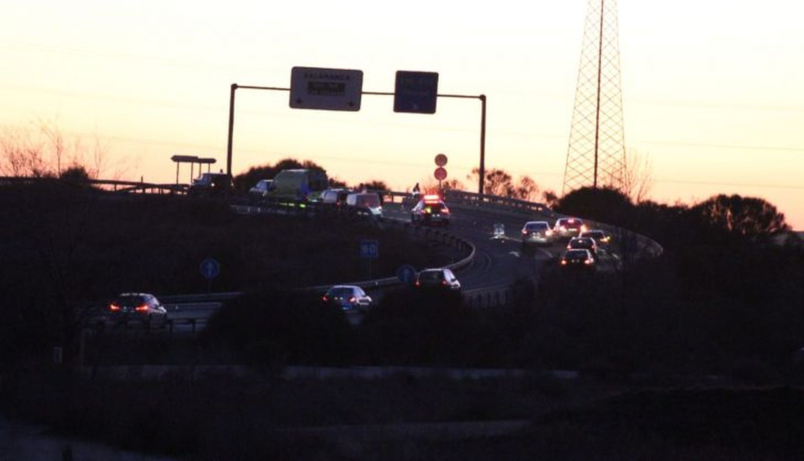 Atropello a una ciclista en N 620, Polígono de los Villares. Foto S24H (2)