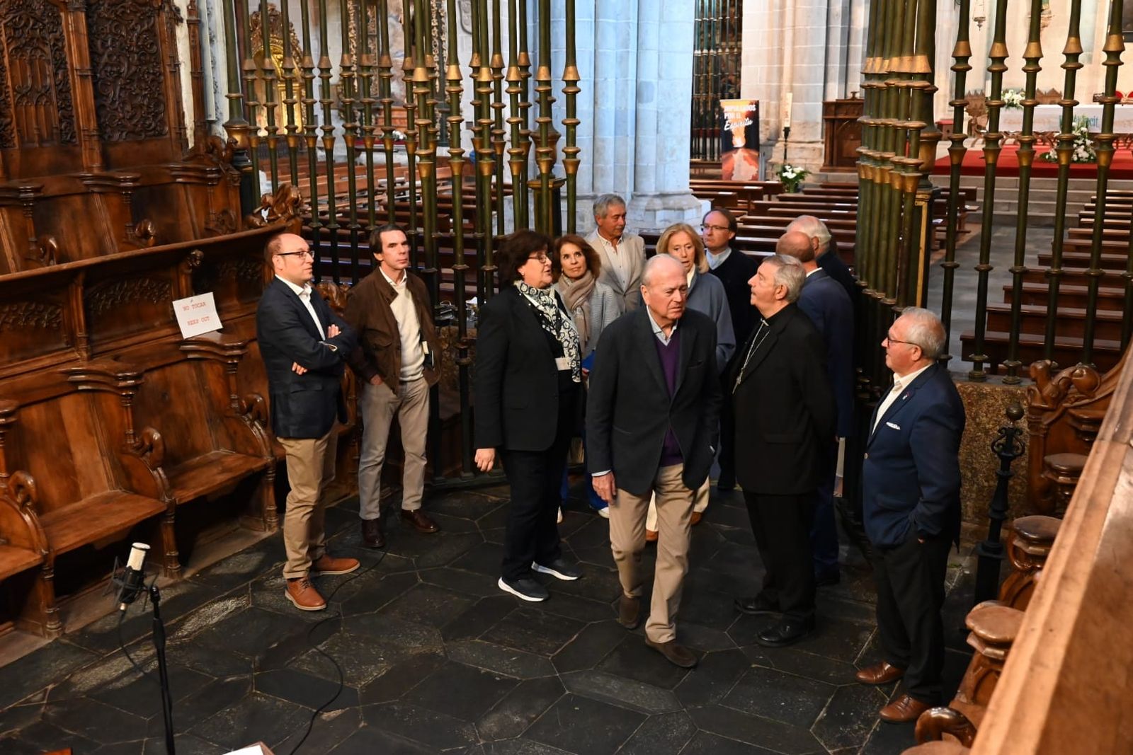 Aznar visita la Catedral, la muralla y el casco histórico de Ciudad Rodrigo