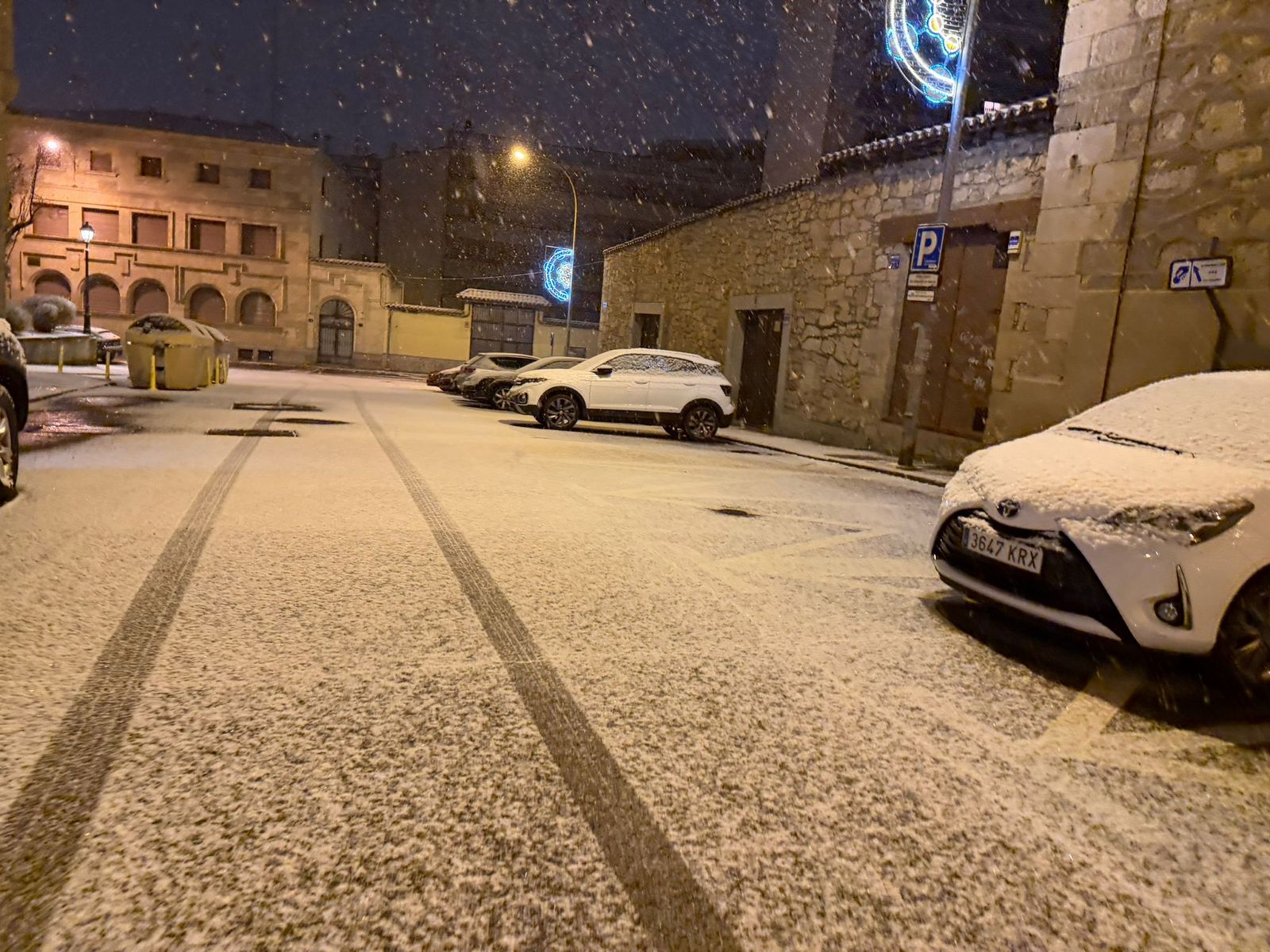 Nieve en Salamanca capital