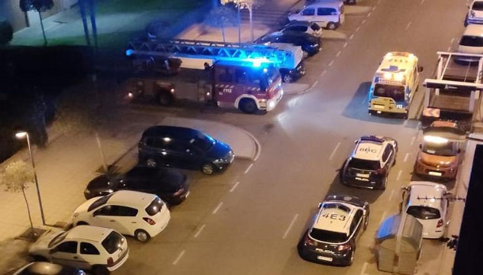 Operativo en calle Obispo Acuña