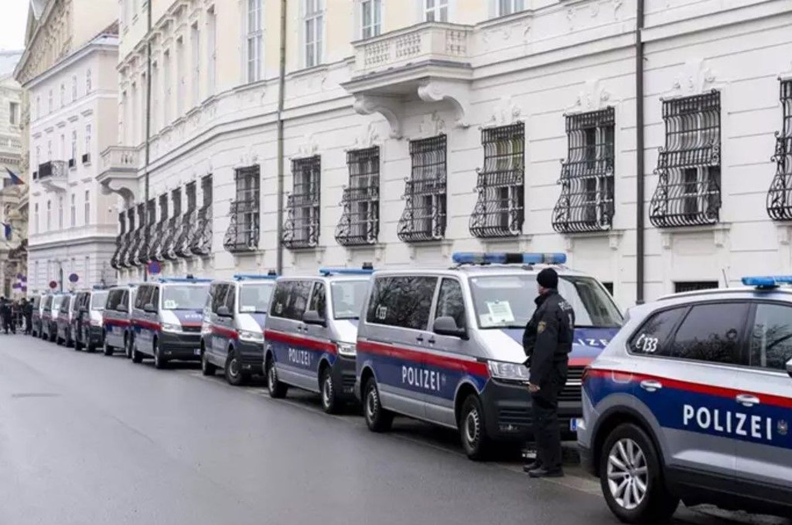 Imagen de archivo de policía en Austria. EP