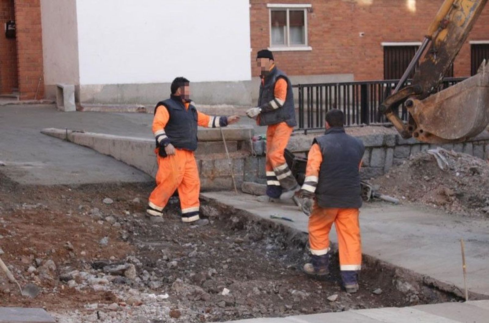 Trabajadores obreros
