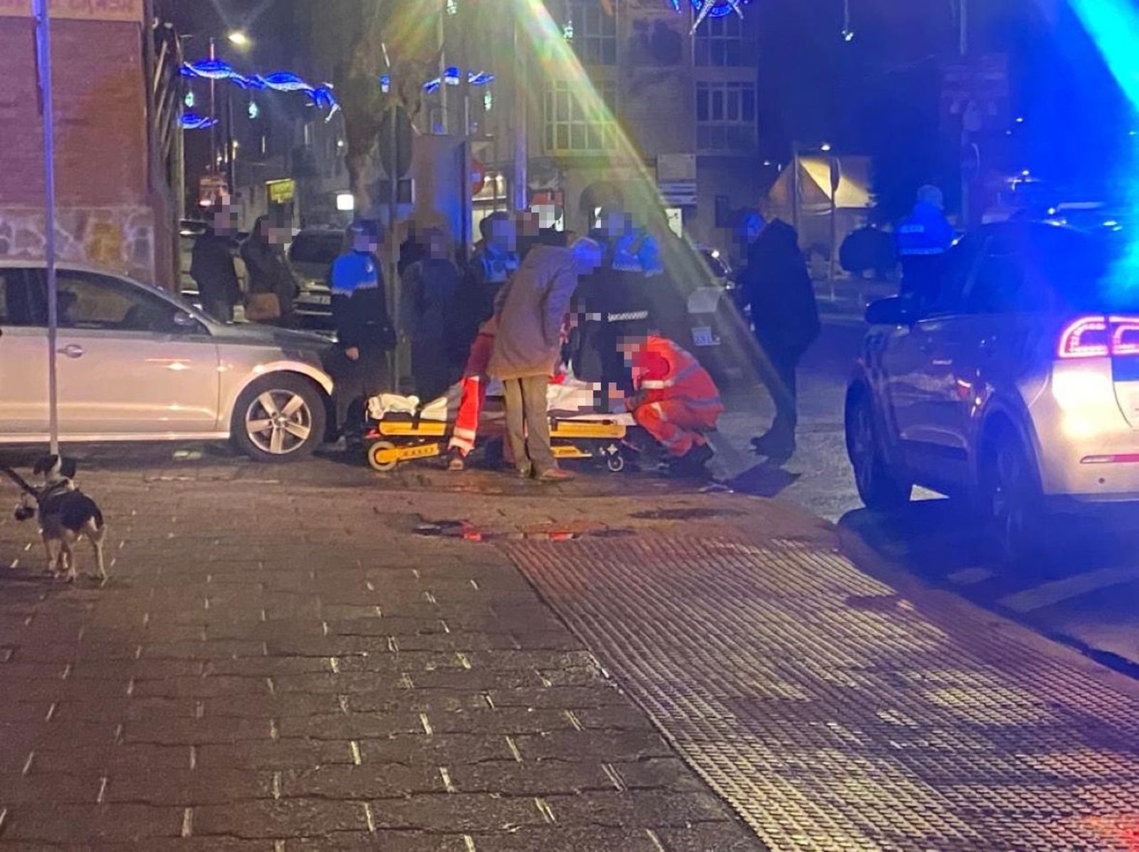 Accidente en la avenida Madrid en Santa Marta