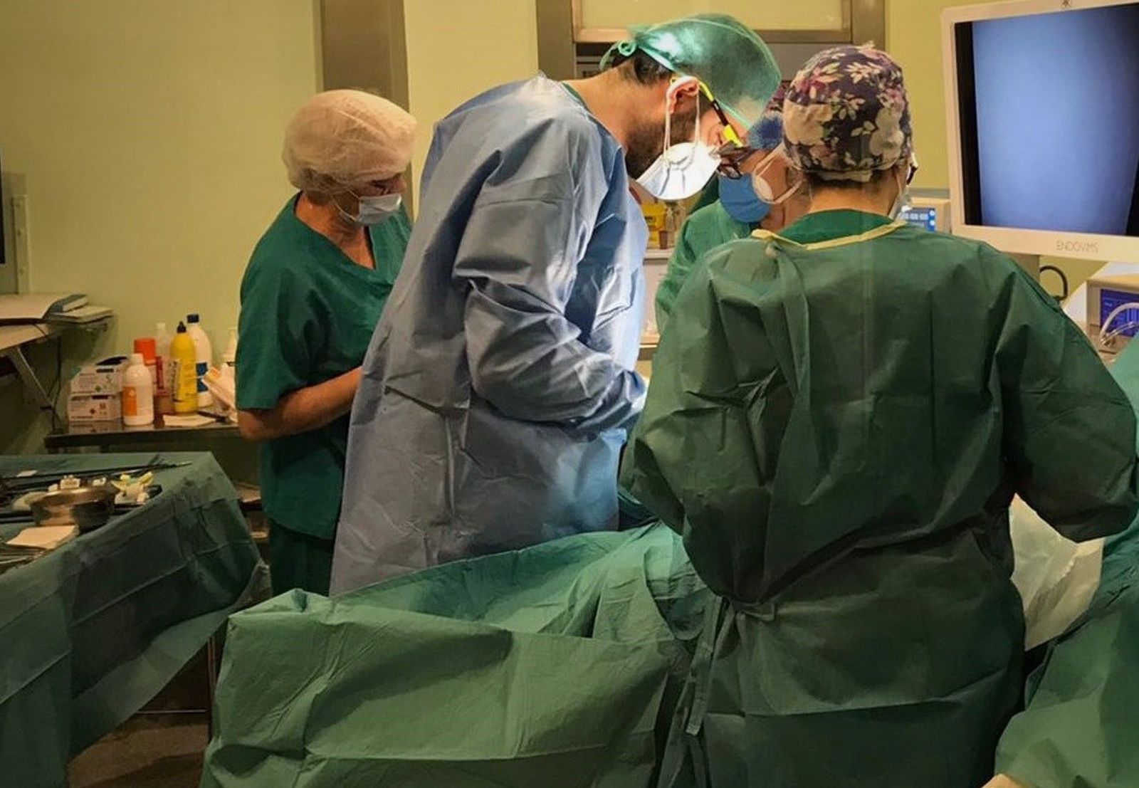 Un quirófano durante la pandemia de Covid 19