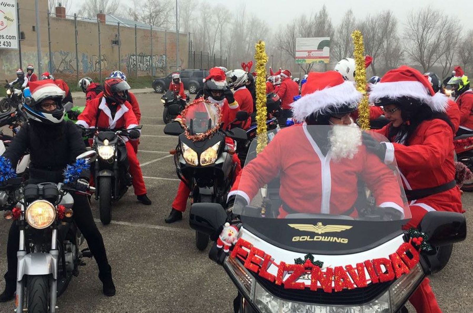 Papanoelada motera navidad