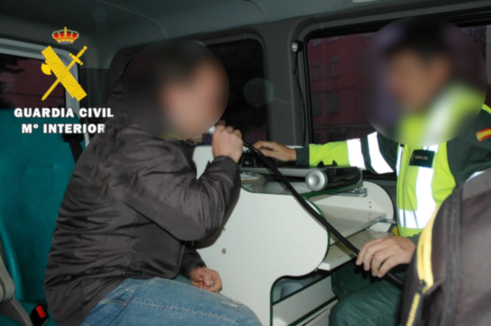 Control de alcoholemia. Guardia Civil