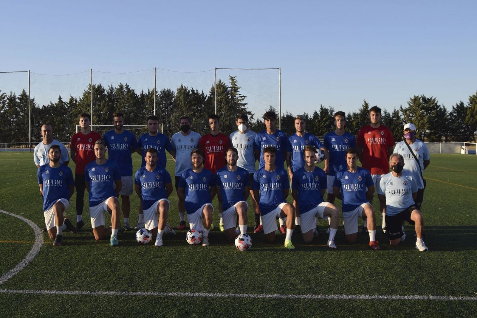Plantilla del CD Peñaranda al inicio de los entrenamientos de pretemporada