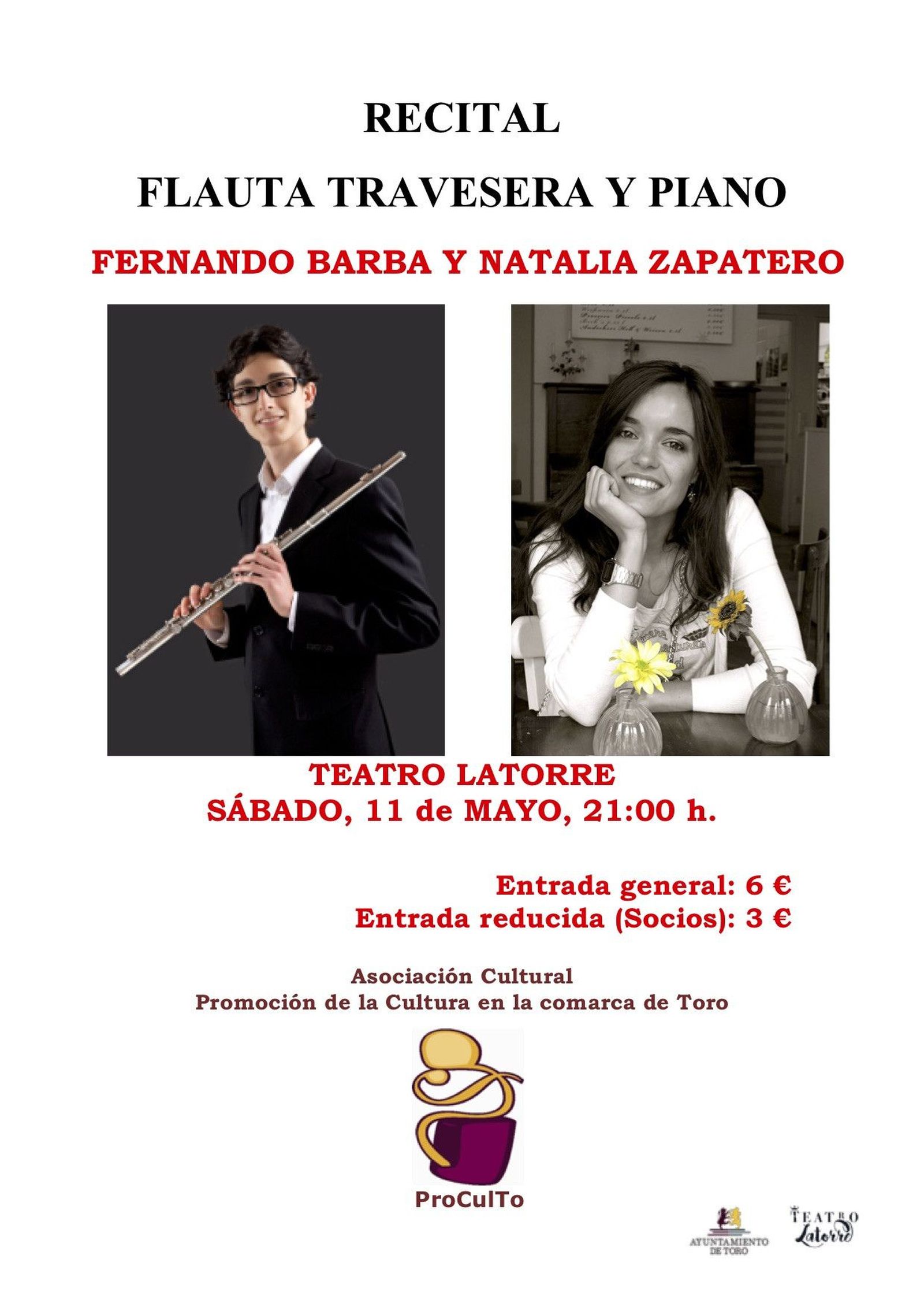 Cartel RECITAL DE FLAUTA Y PIANO