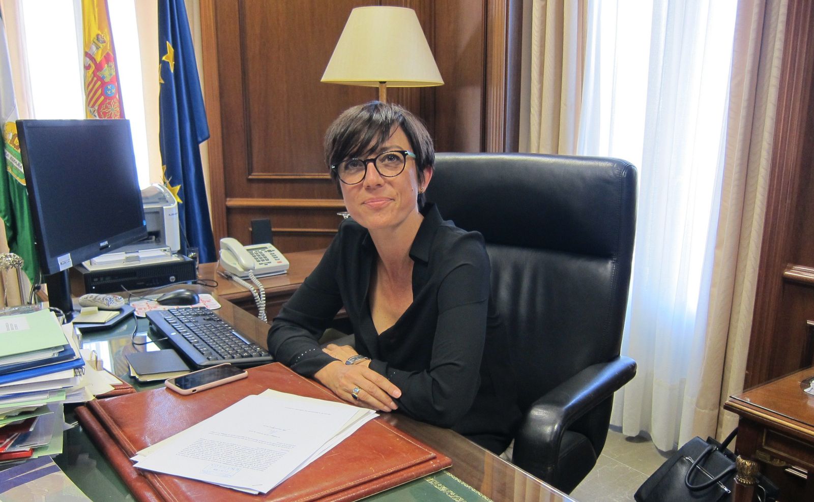 María Gámez en su etapa como subdelegada del Gobierno en Málaga