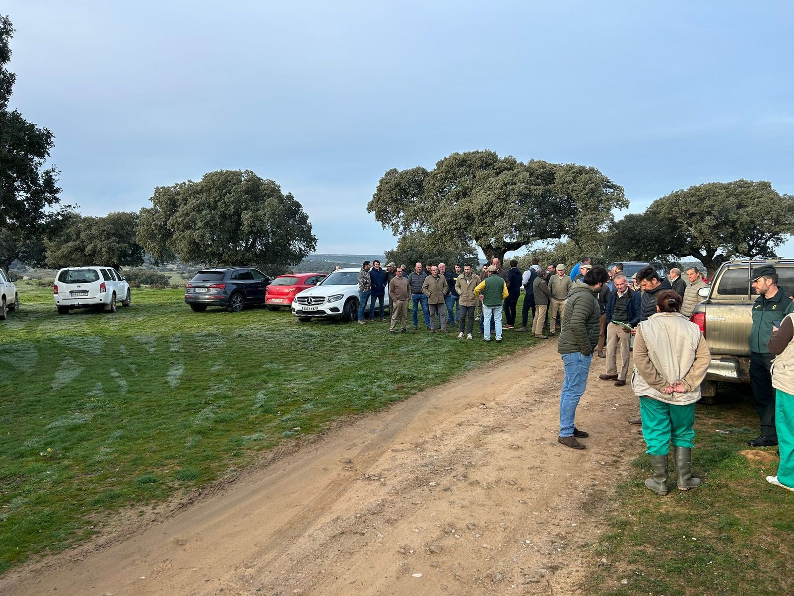 Imagen de archivo de una paralización de saneamientos de ganados
