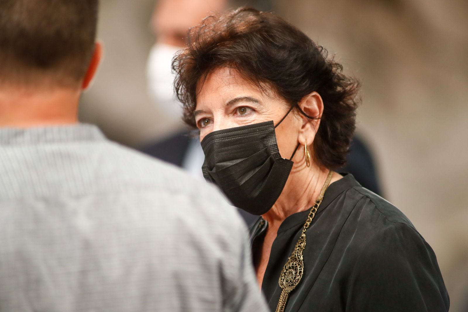 La ministra de Educación y Formación Profesional, Isabel Celaá, durante la presentación del Plan de Modernización de la Formación Profesional, en Moncloa, Madrid (España), a 22 de julio de 2020