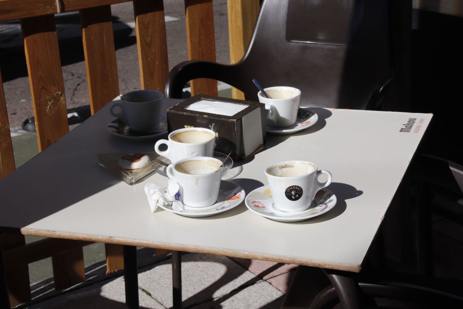 Cafés en terraza