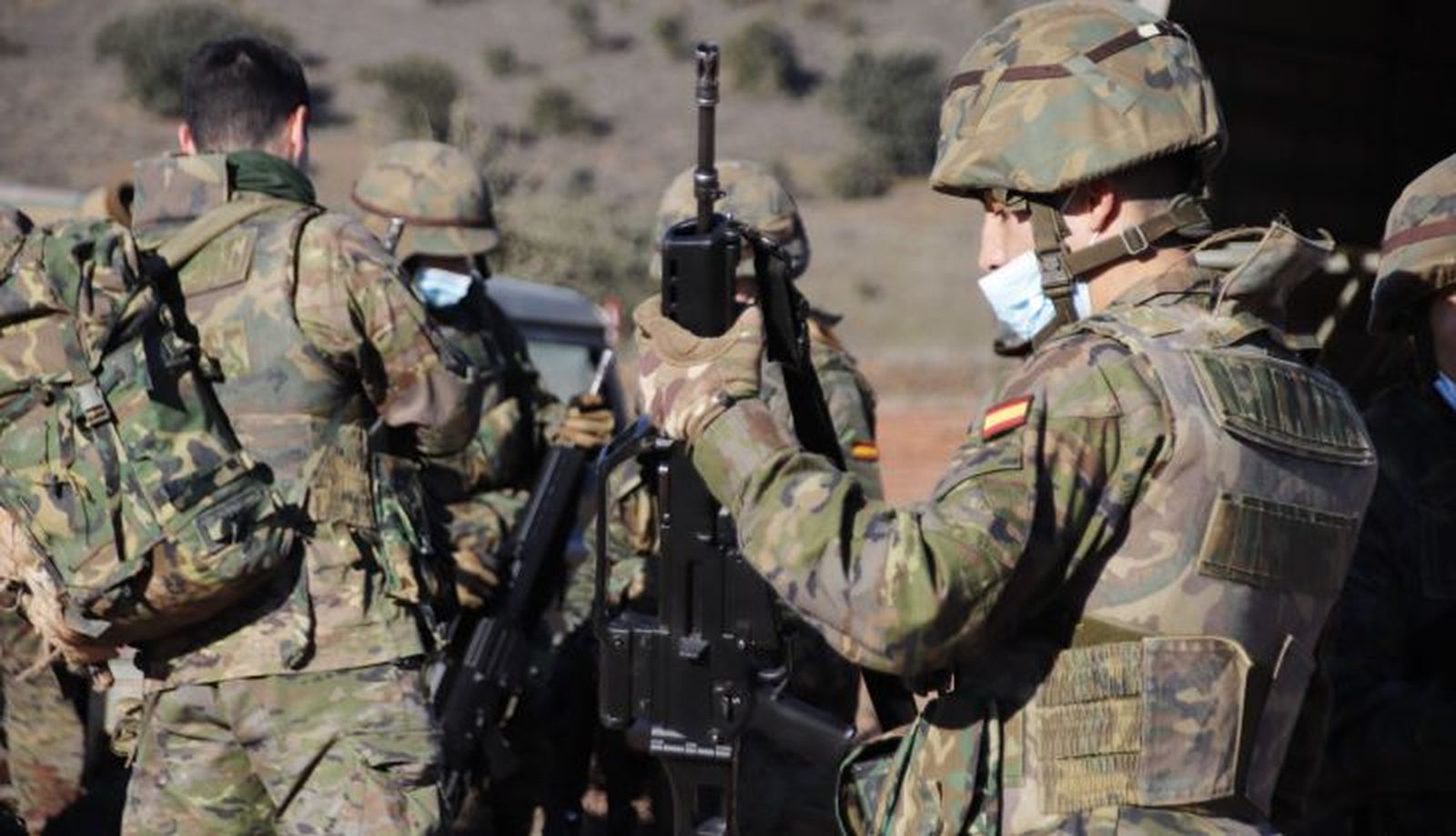 Entrenamientos de militares en Los Montalvos | Fotos: Andrea M