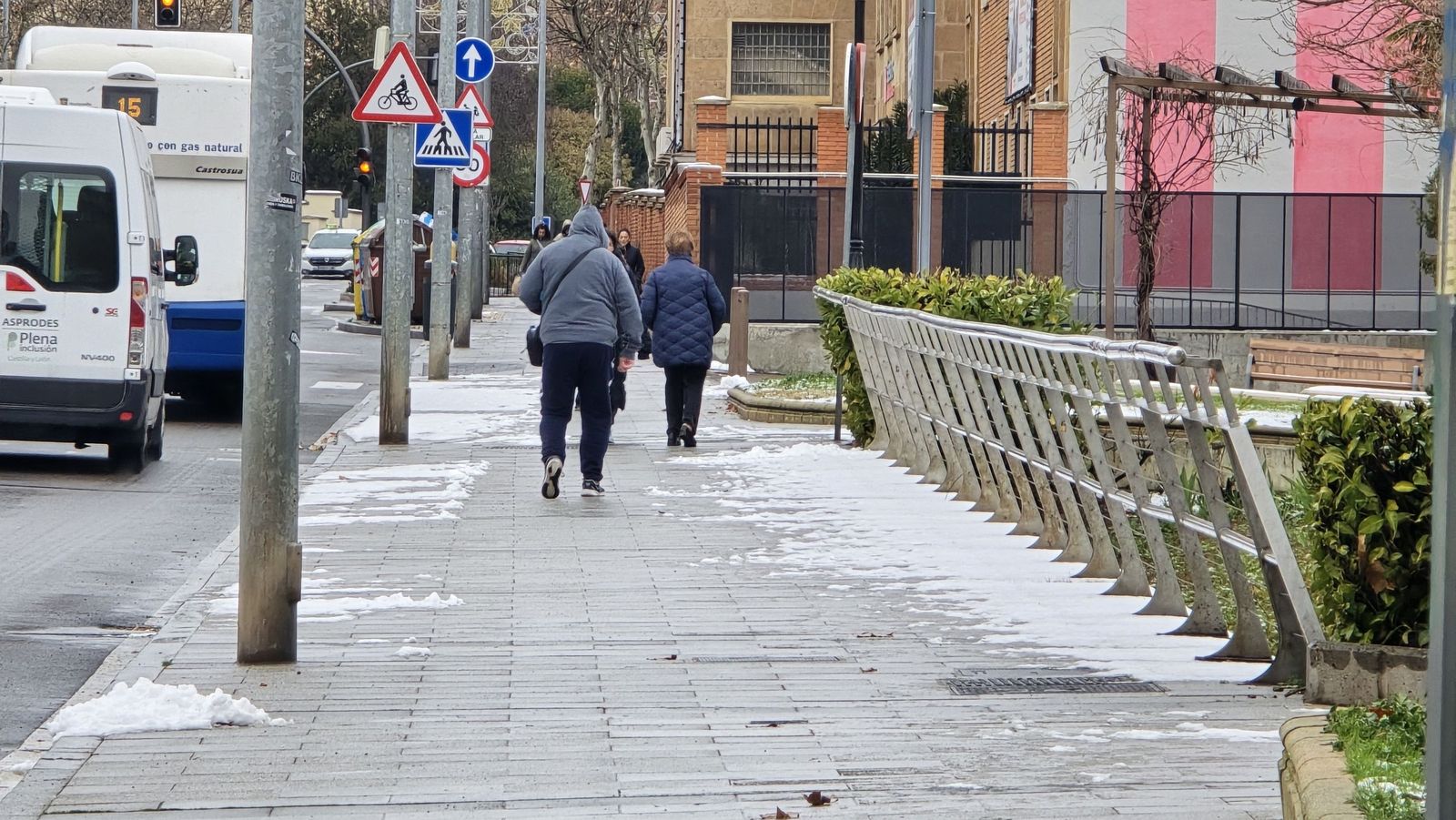 Nieve en Salamanca capital