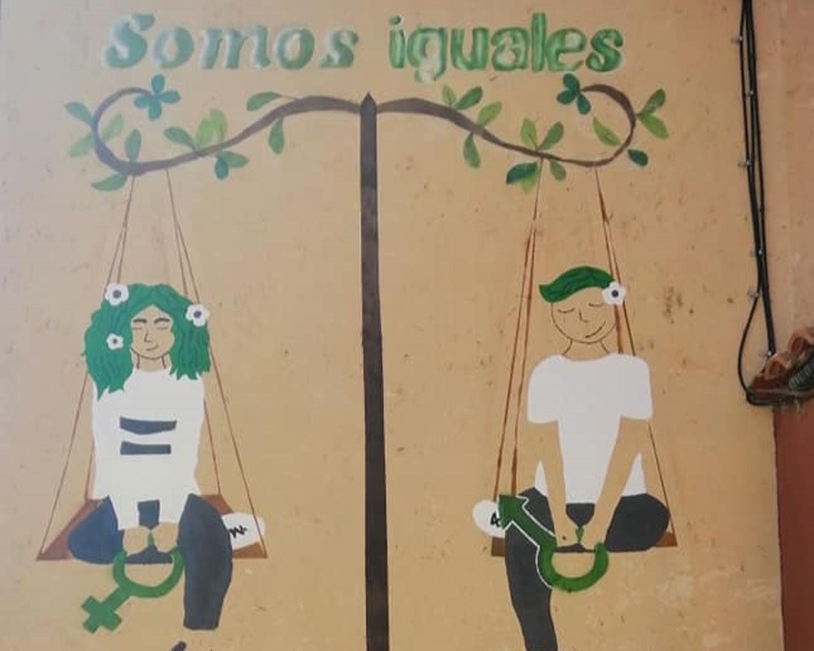 Mural Igualdad. Casa de la Cultura Manganeses de la Polvorosa