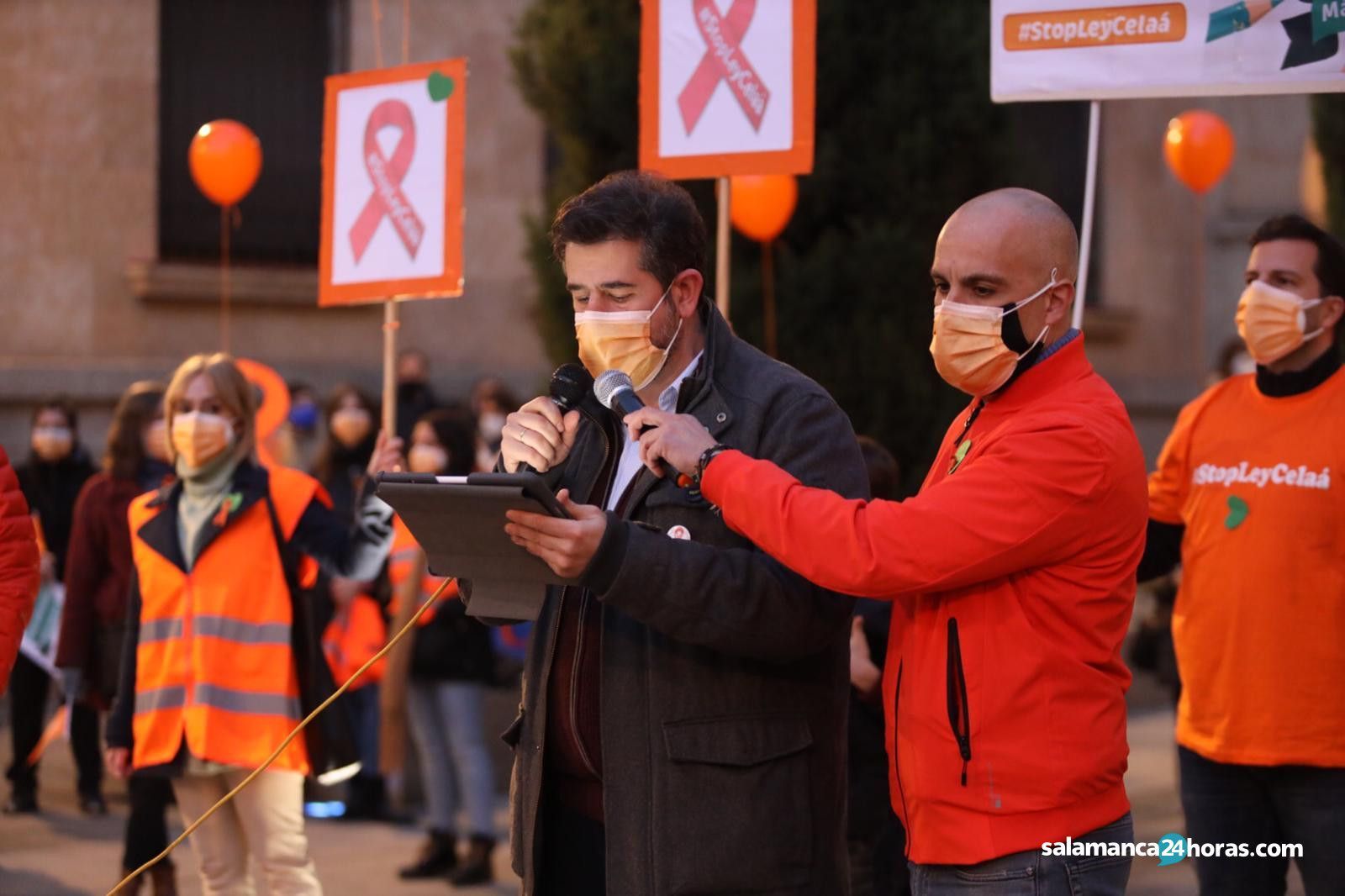 Manifestación contra la Ley Celaá el pasado 1 de diciembre en Salamanca