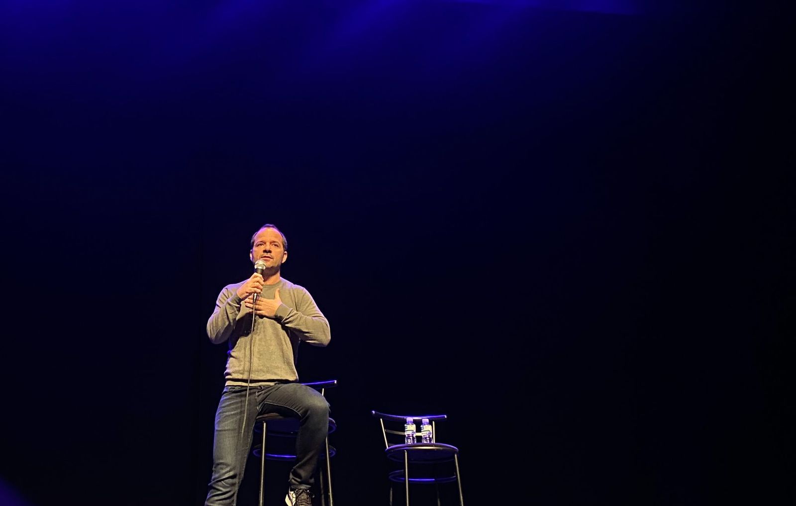 Actuación de Ángel Martín en el Teatro Ramos Carrión el pasado 2023