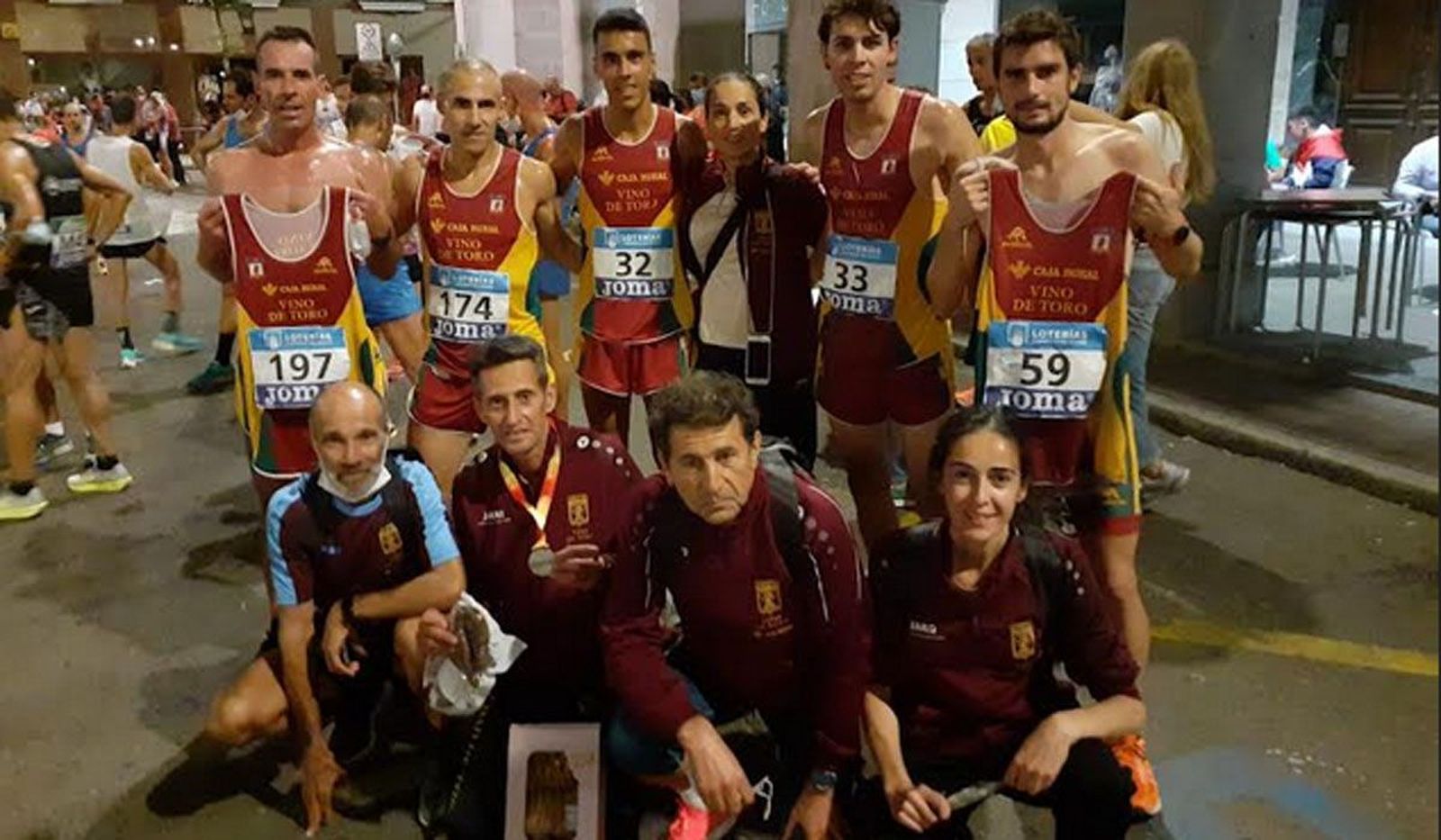 Expedición del club toresano a la prueba