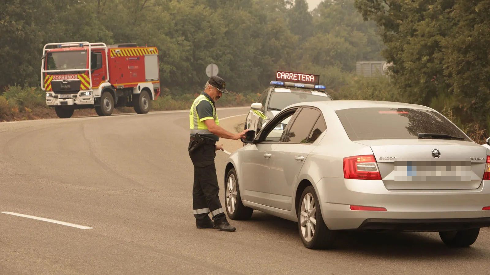 Corte de carretera este verano por el incendio en Porto. Archivo
