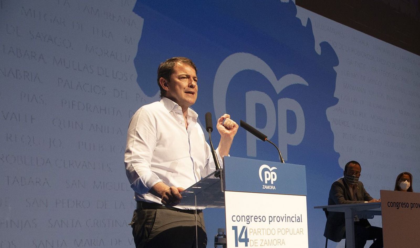 Mañueco durante el congreso provincial ICAL