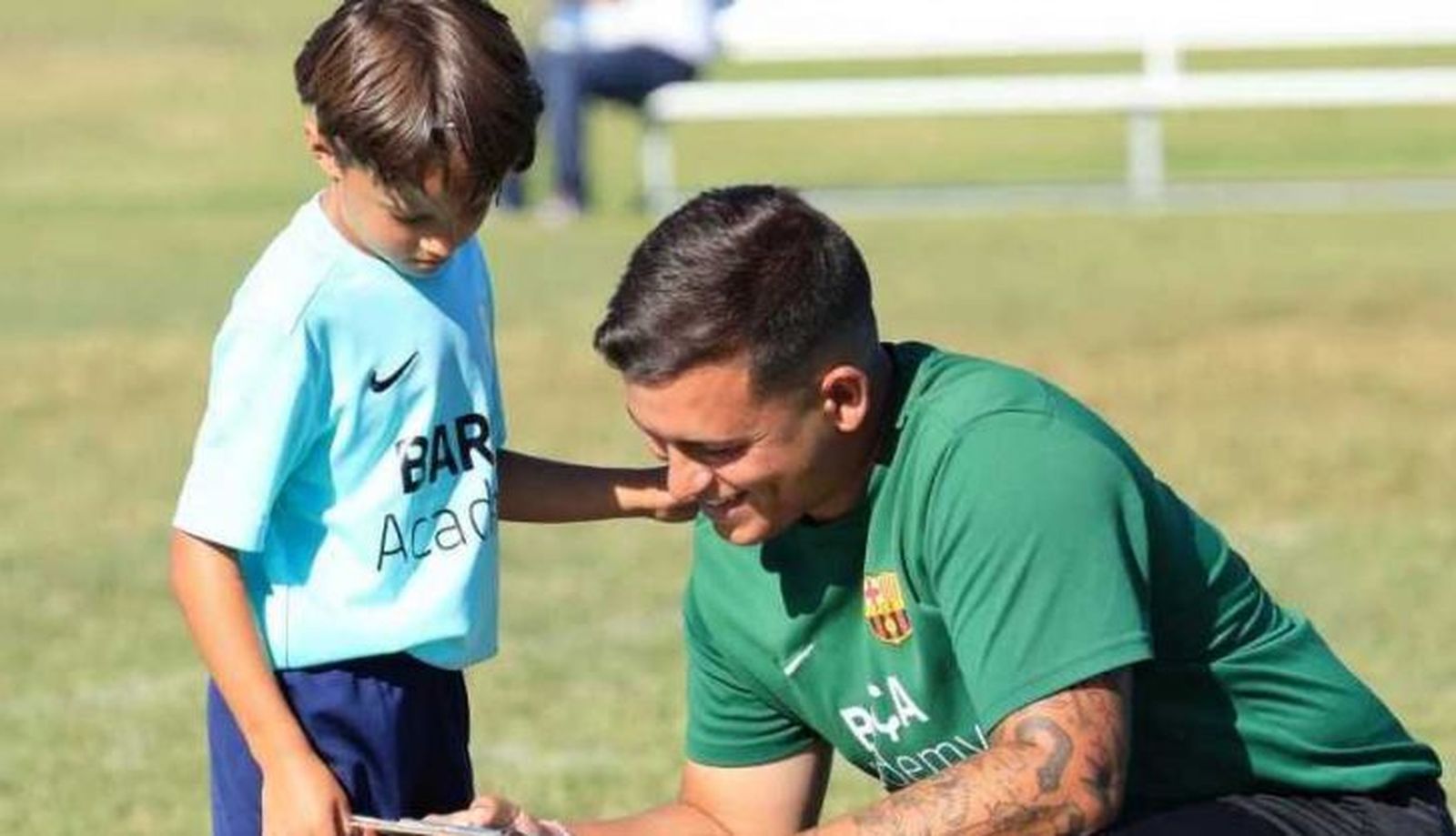 Fernando López, en la academia del Barcelona 2