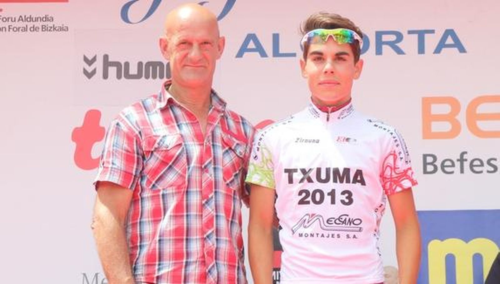 El cadete Borja Alfaraz, ganador de las metas volantes y la combatividad en el Txuma