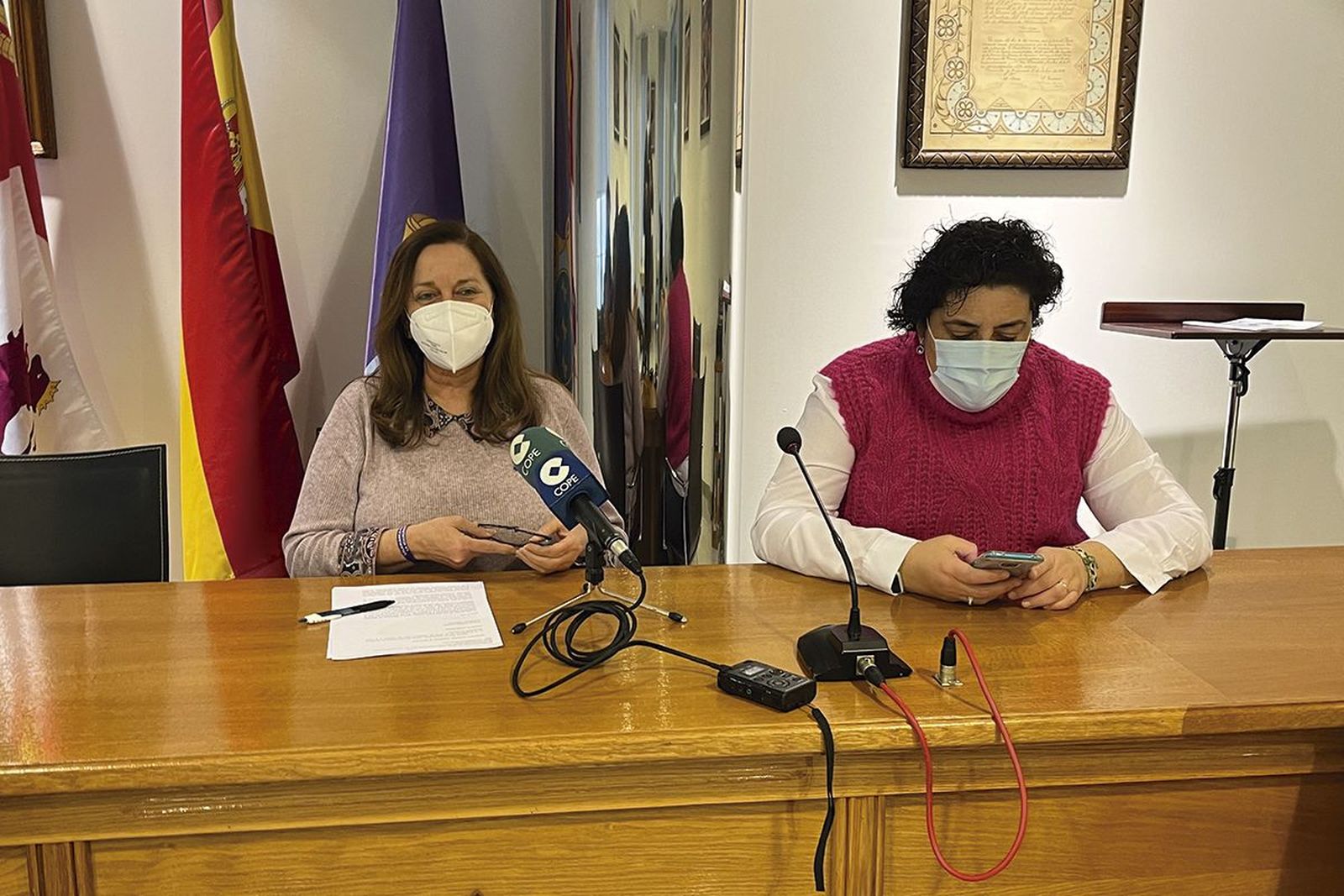 La alcaldesa de Peñaranda ha presentado las actividades a favor de Ucrania