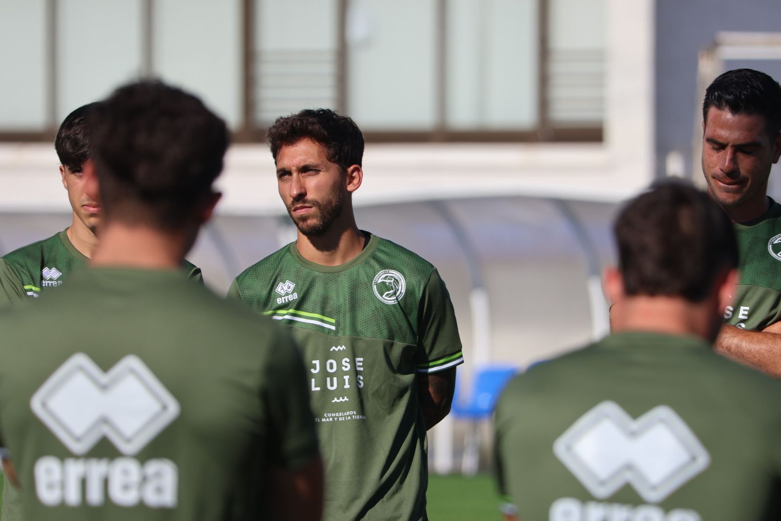 Álvaro Gómez, en un entrenamiento con Unionistas