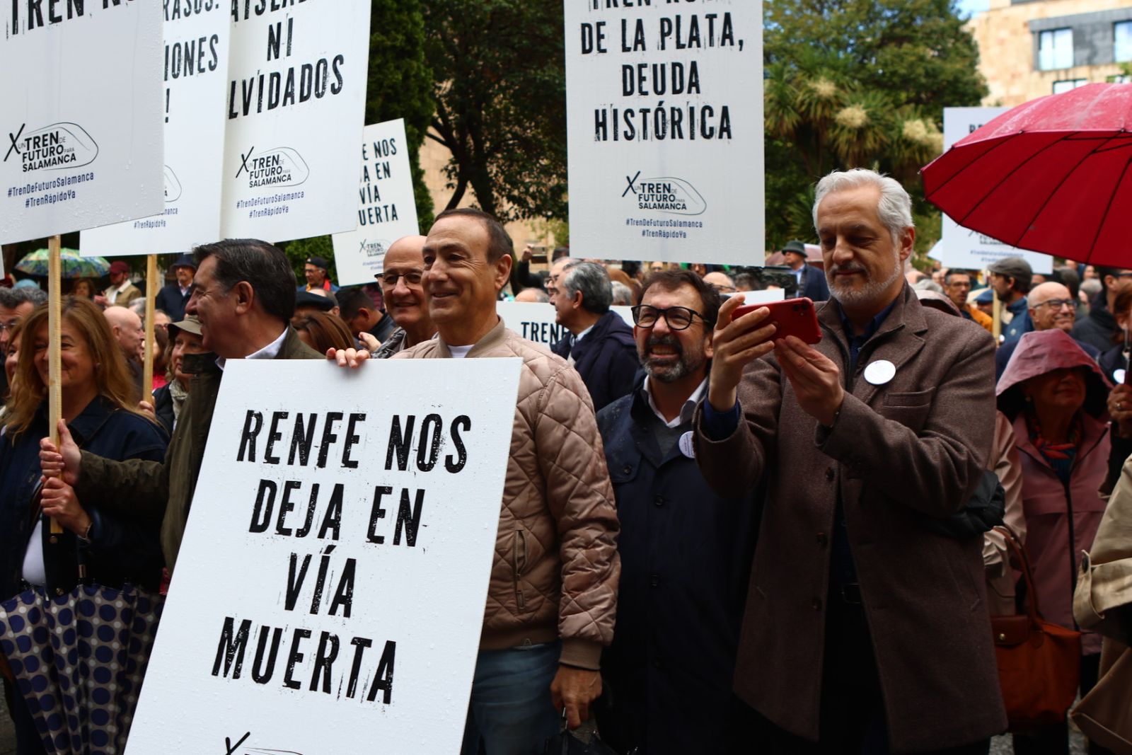 Protesta del 10 de mayo por unas mejores conexiones ferroviarias en Salamanca
