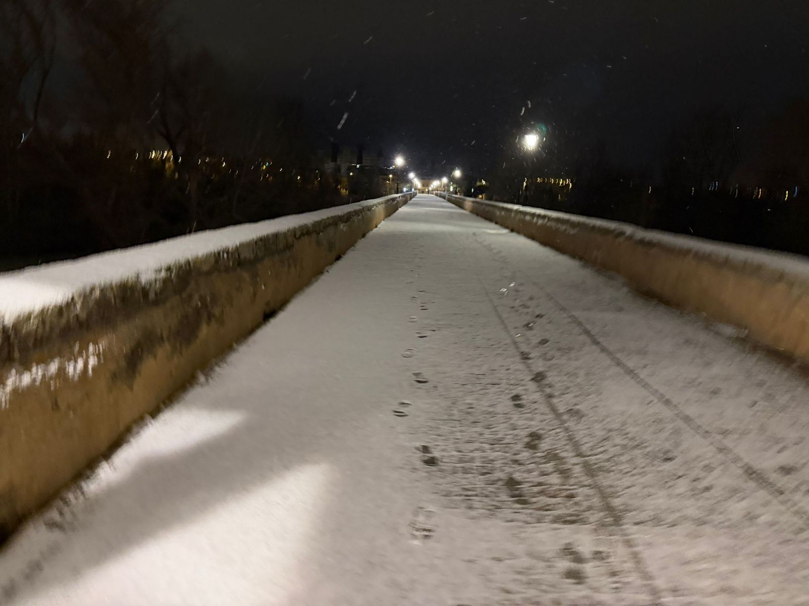 Nieve en Salamanca capital