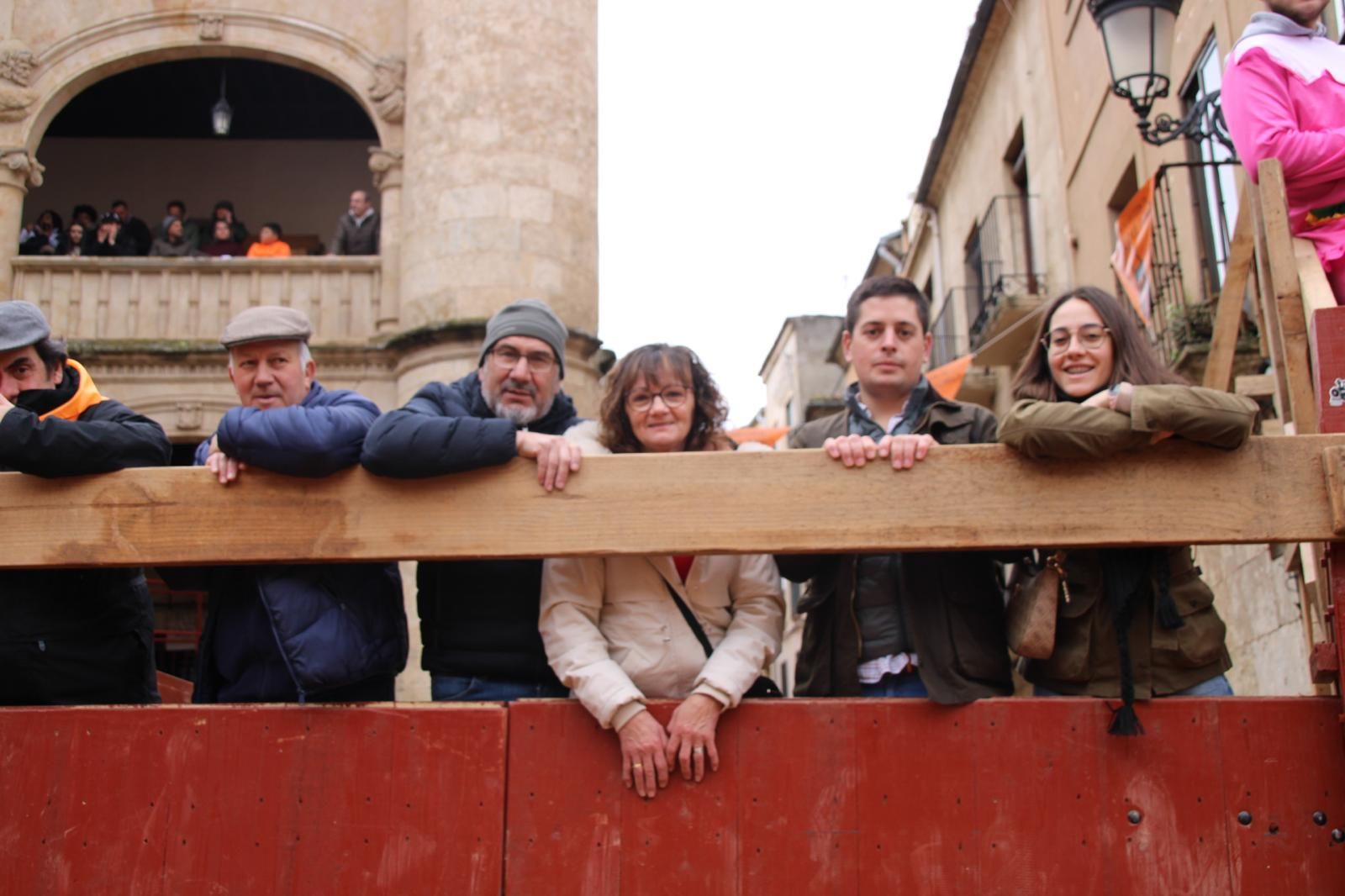 Ambiente en el encierro a caballo de Ciudad Rodrigo
