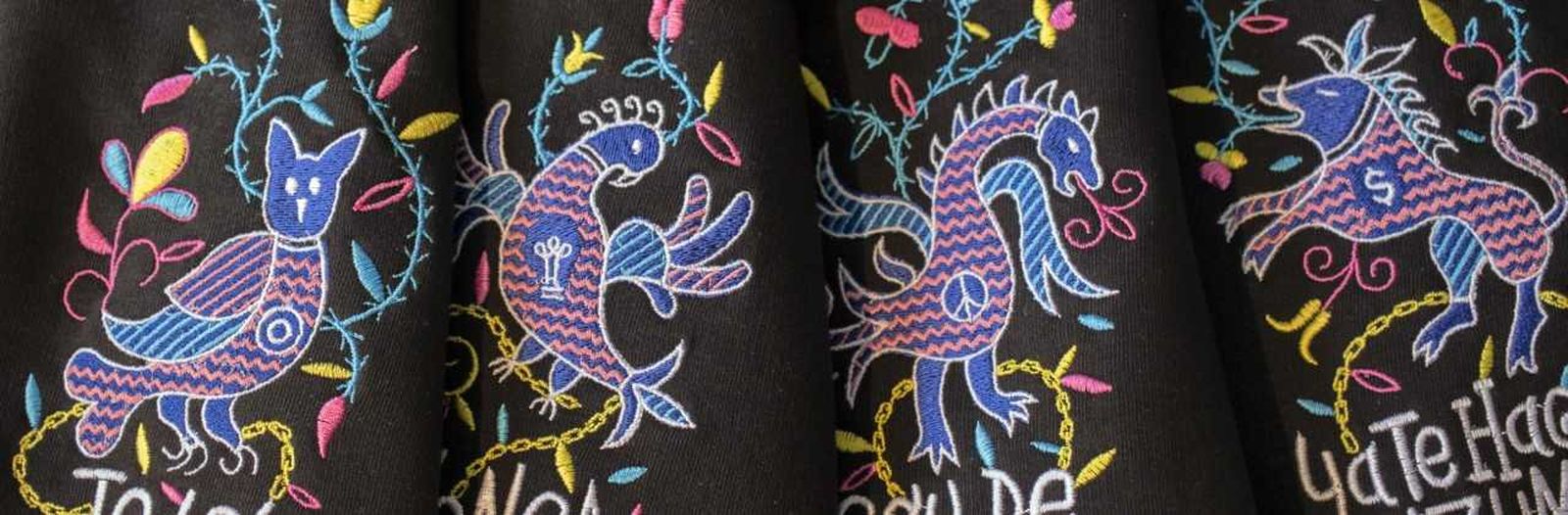 Animales espirituales bordados. Nadie Art