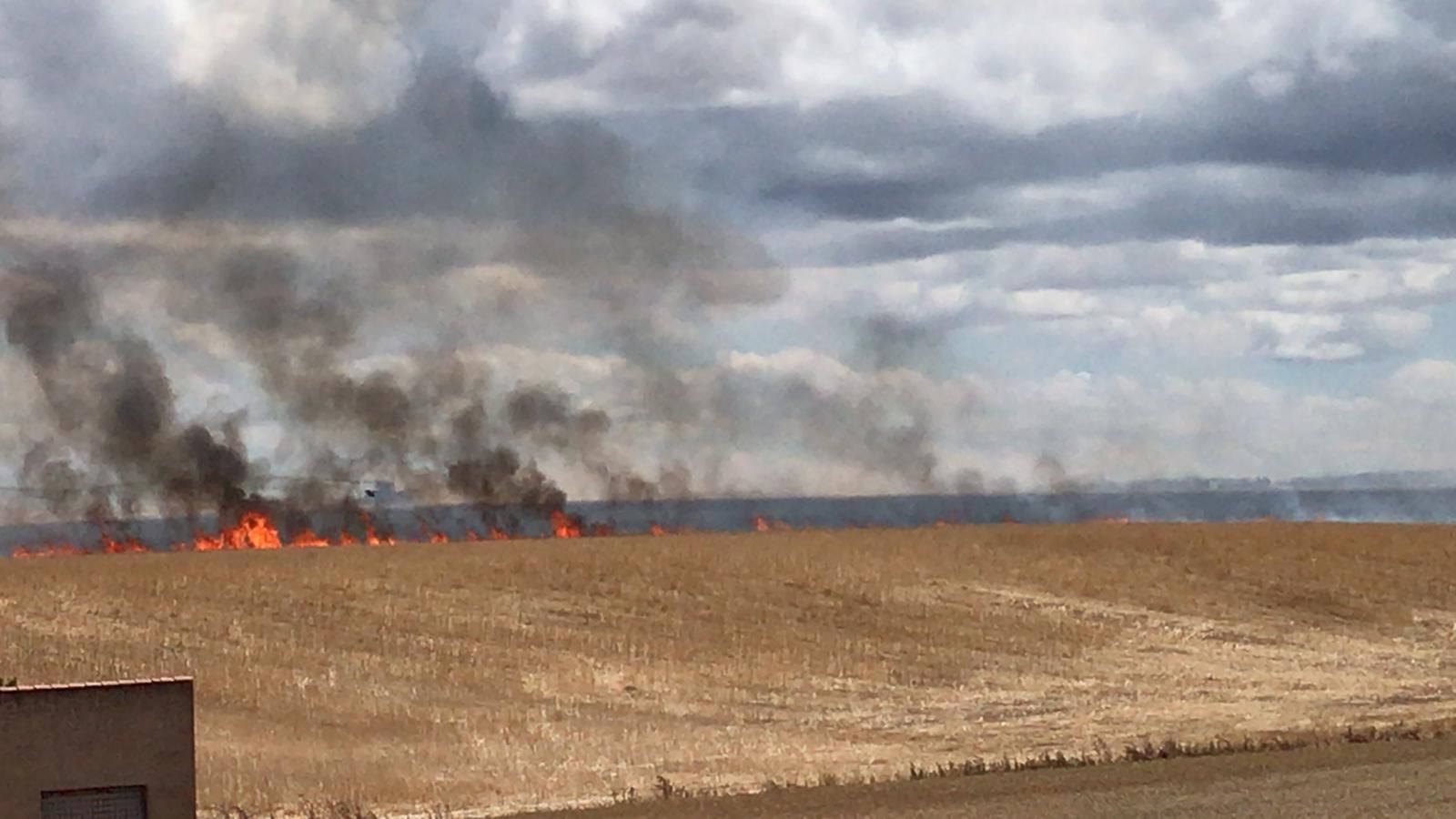 Pelabravo, escenario de un nuevo incendio forestal en Salamanca