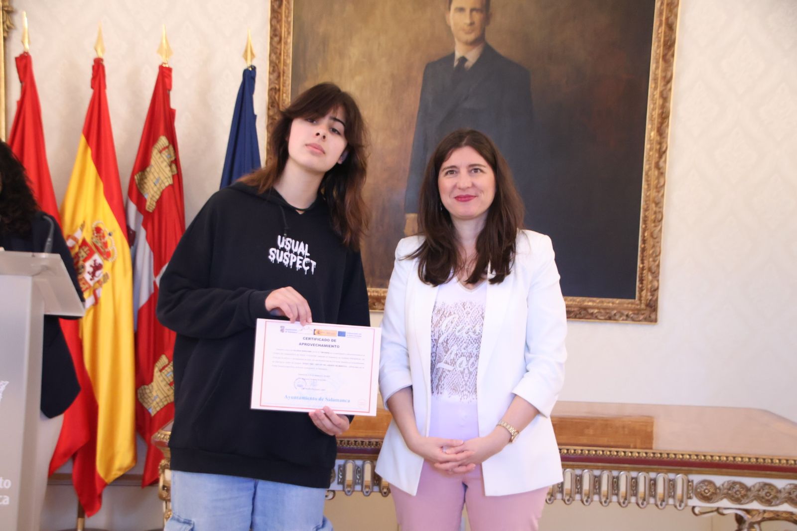 Entrega de diplomas de los primeros cursos de formación del proyecto Laboris Helmántica
