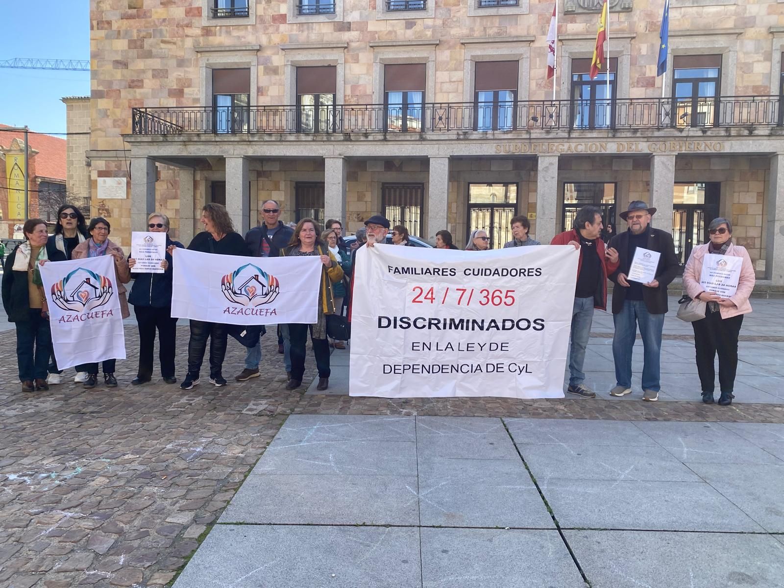 La manifestación comenzó frente a la Subdelegación del Gobierno