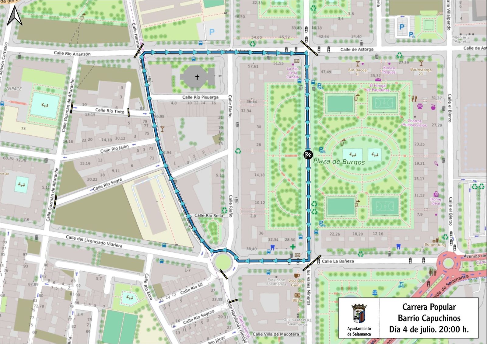 Carrera popular barrio Capuchinos