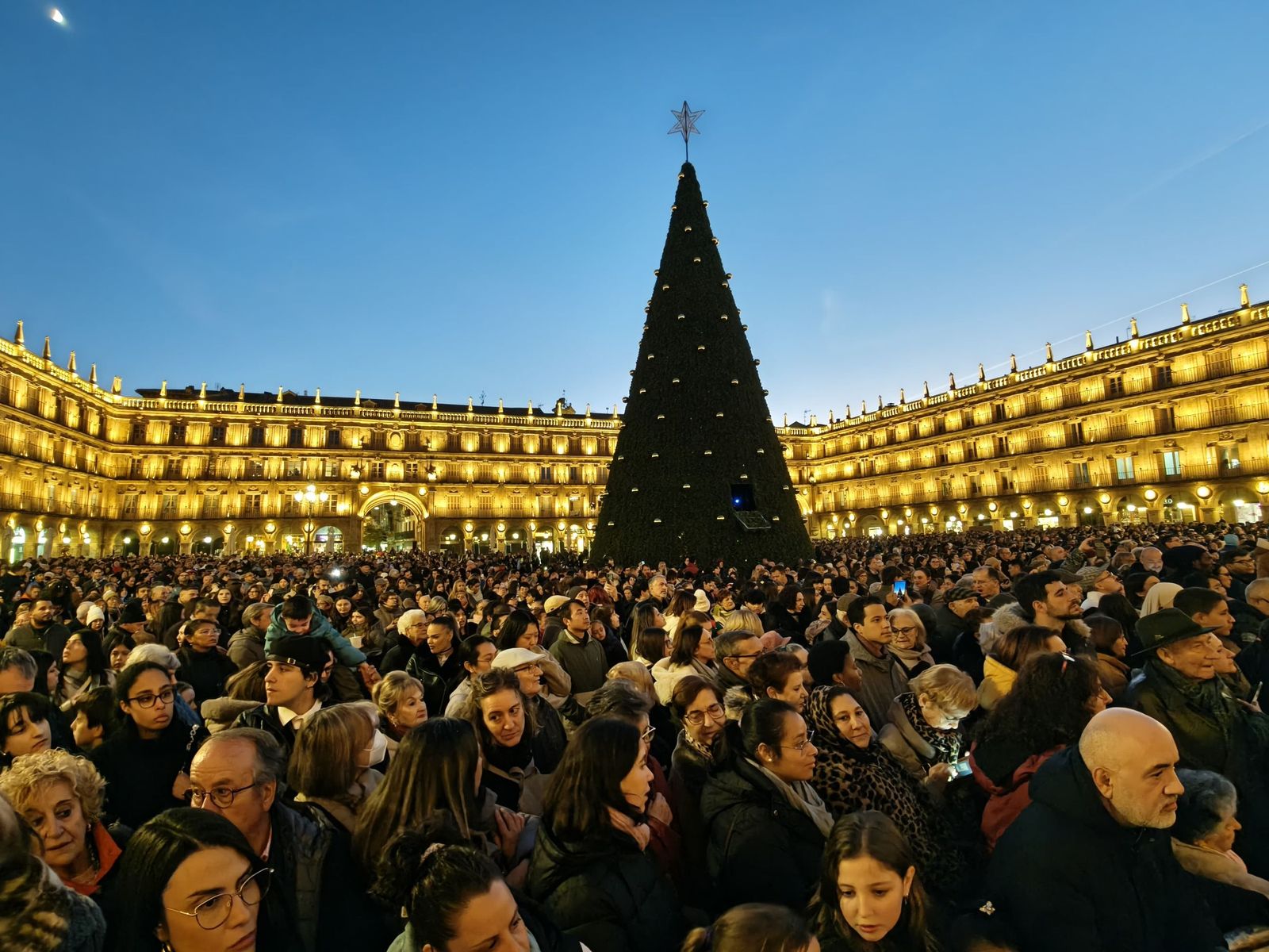 Encendido luces de Navidad en la Plaza Mayor