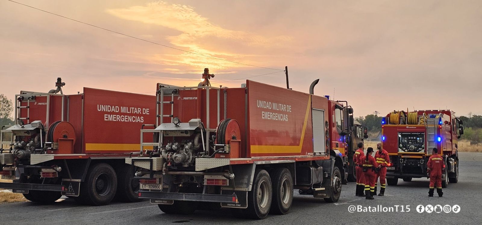 Incendio de Jarilla, UME