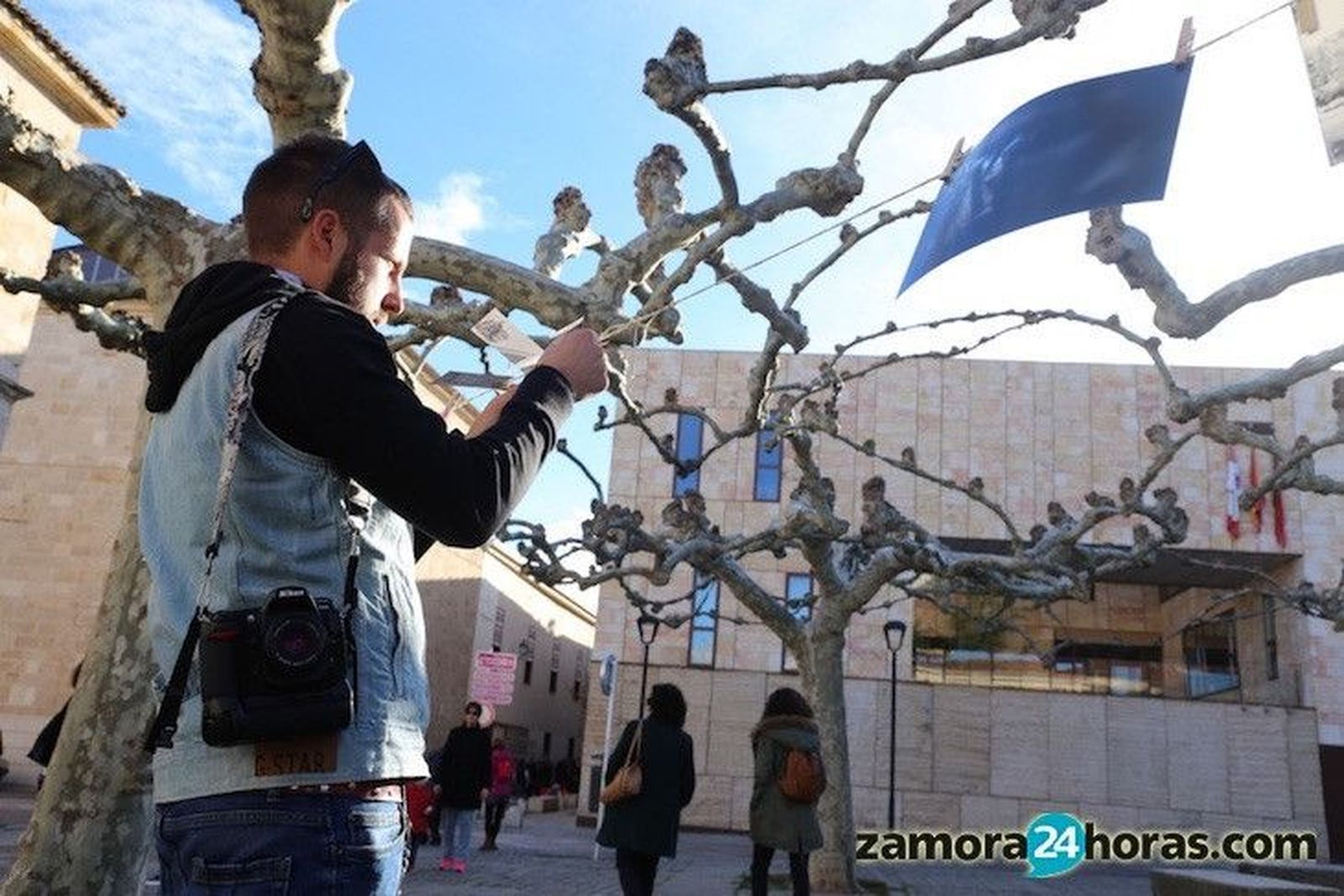 'Secado' fotográfico en la Plaza Viriato