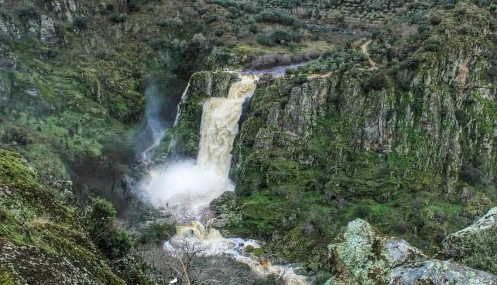 Pozo de los Humos en febrero de 2021
