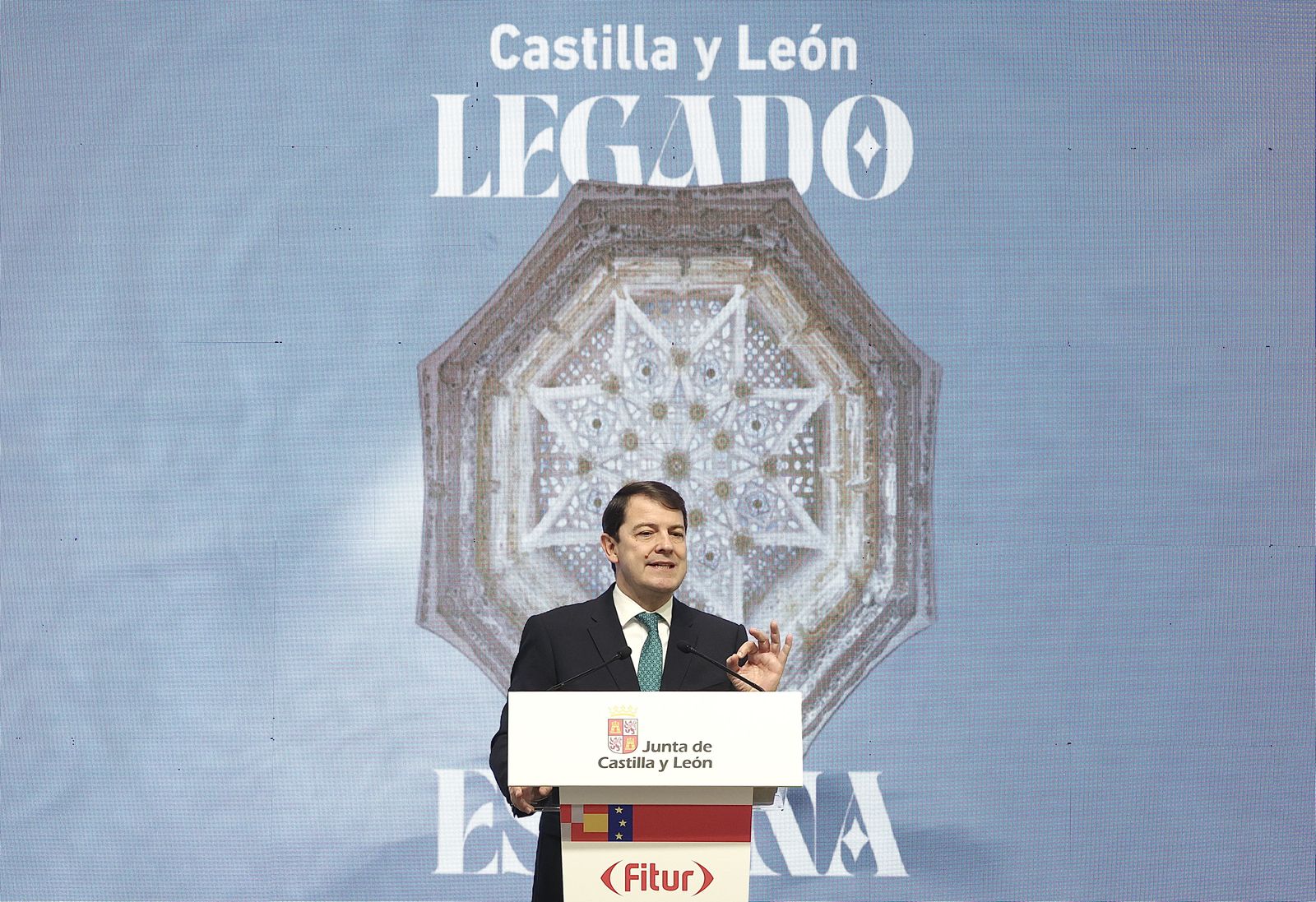 Alfonso Fernández Mañueco en su intervención en FITUR