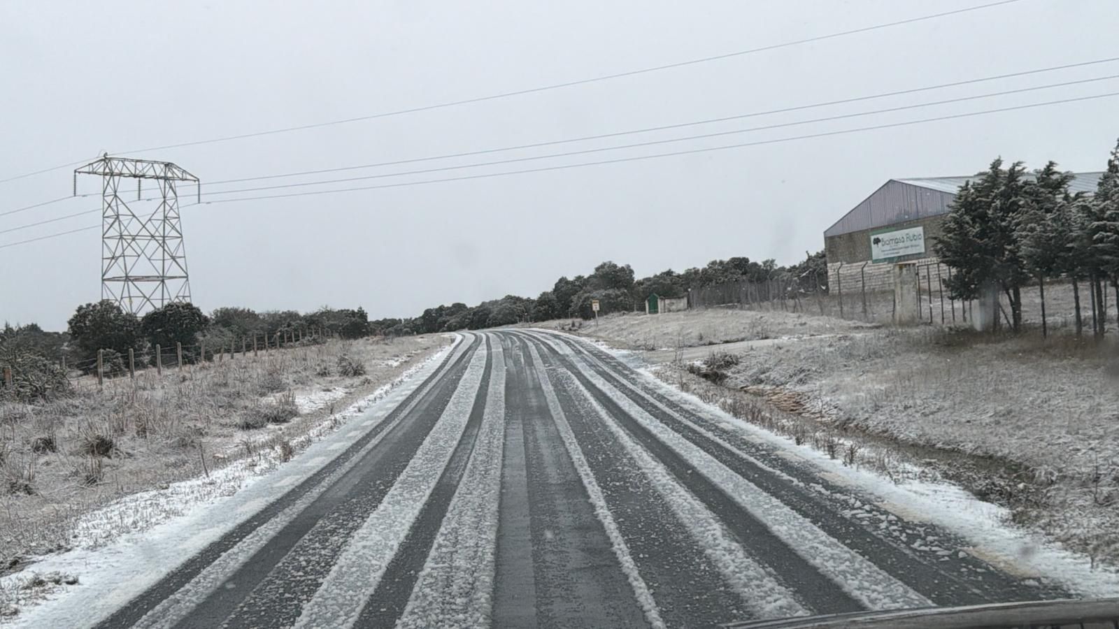 La borrasca Ingrid deja estampas blancas en Salamanca