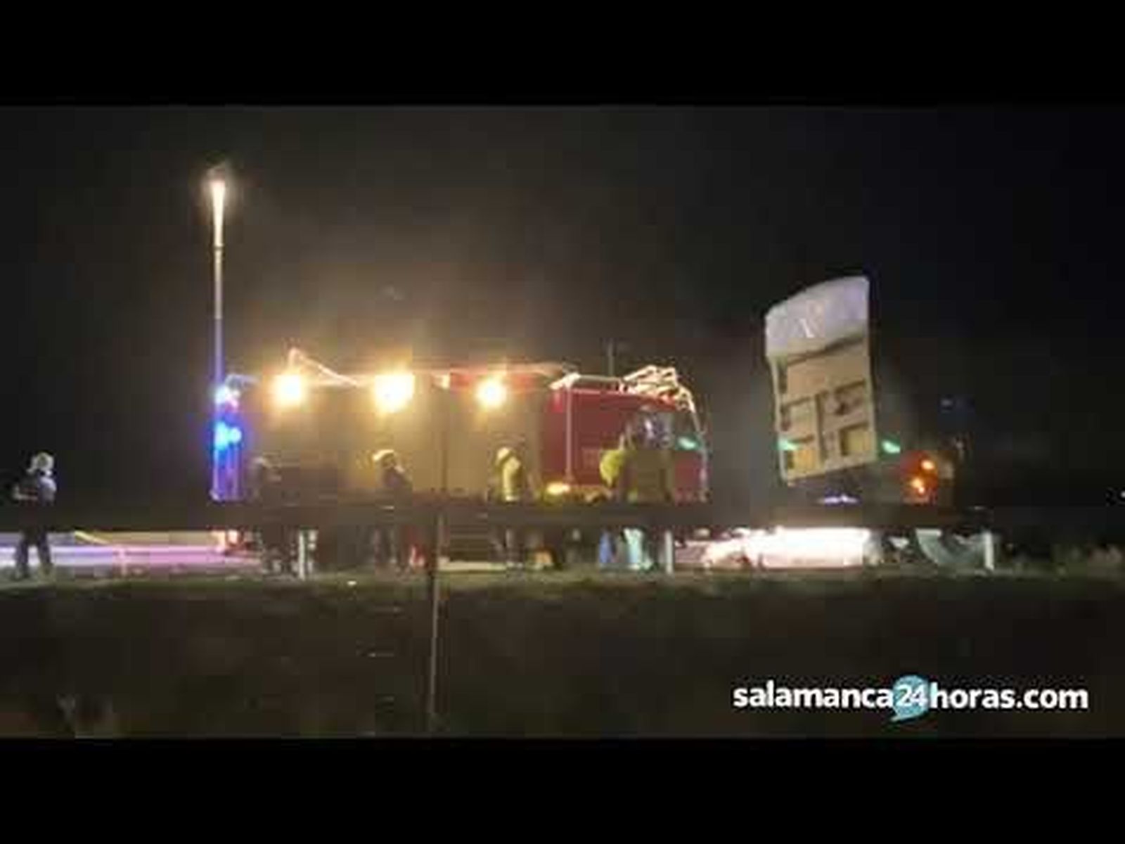 Accidente A62 calzada